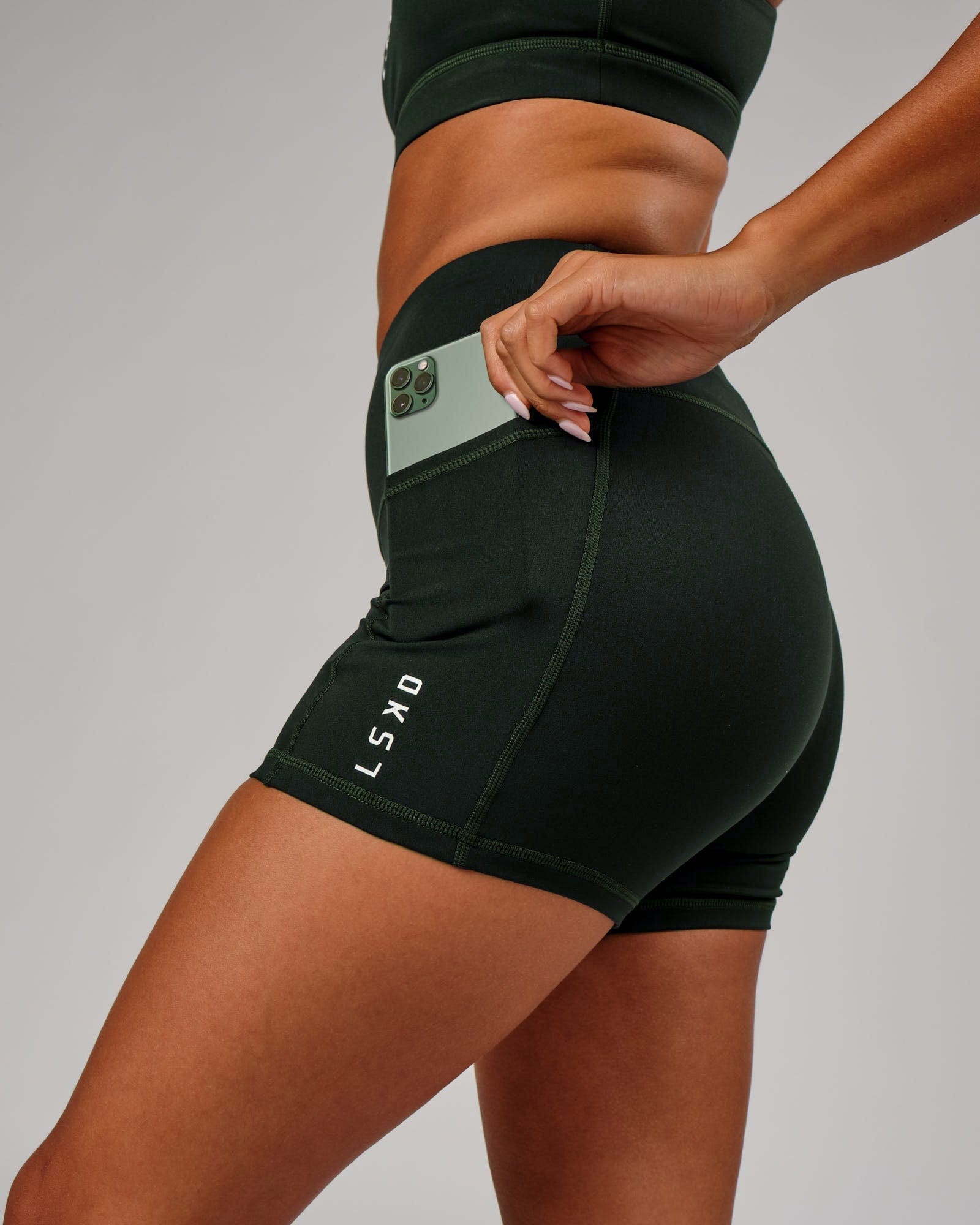 Model wearing Rep X-Short Tight - Forest