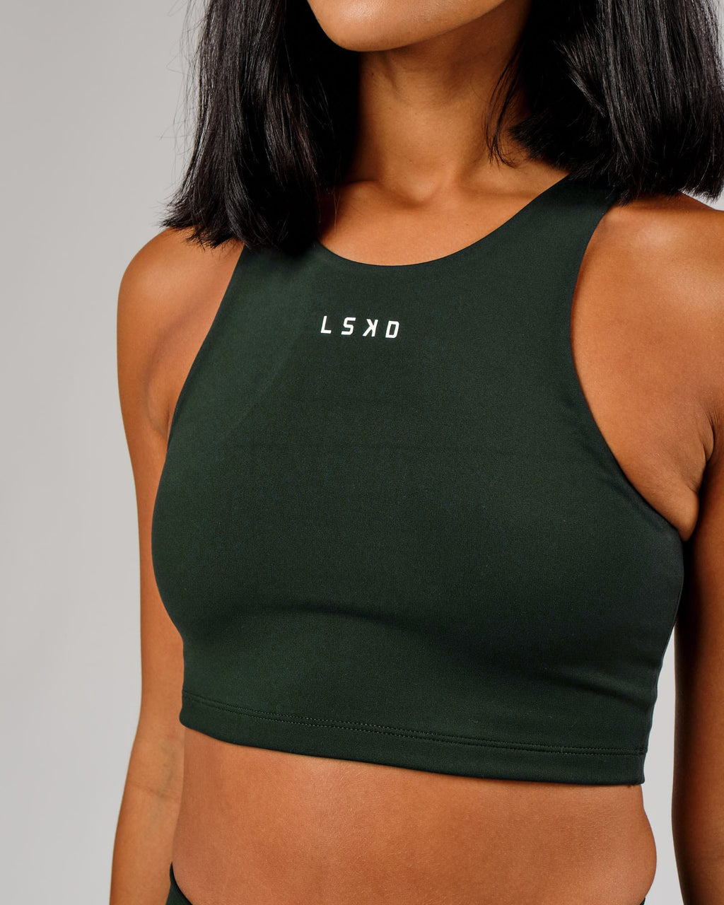 Model wearing Reformer Sport Tank - Forest