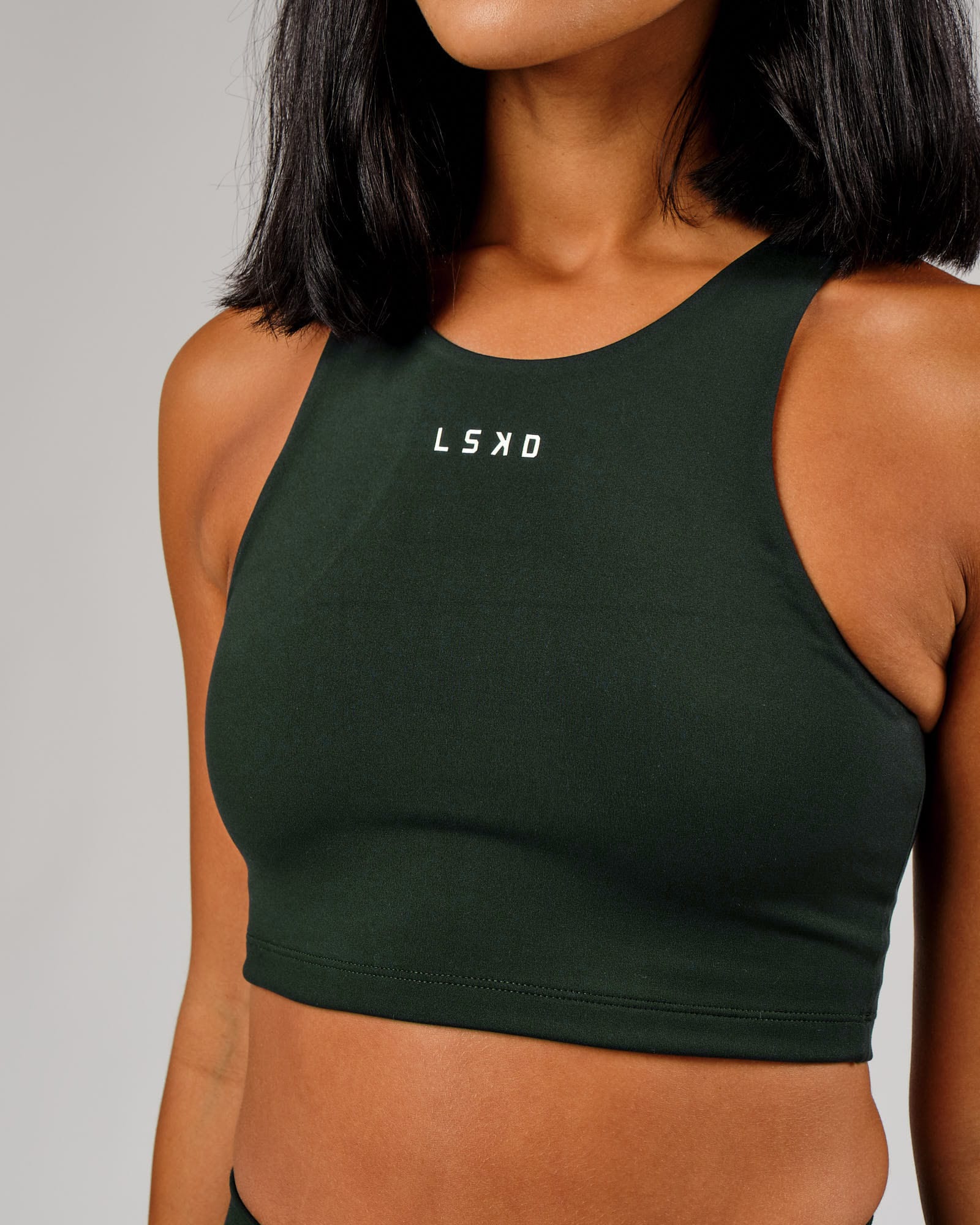 Model wearing Reformer Sport Tank - Forest