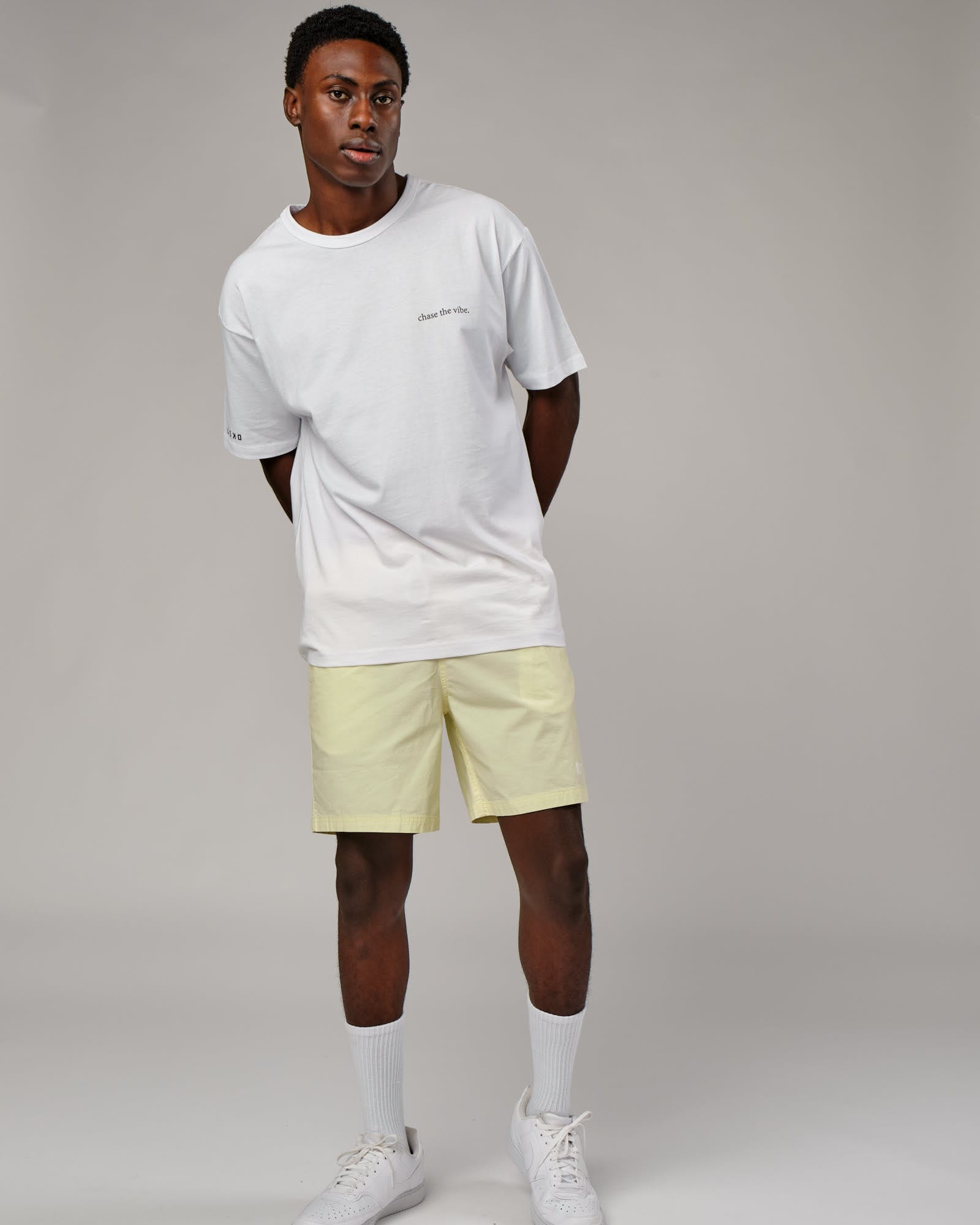 Model wearing Daily Short - Pastel Lime