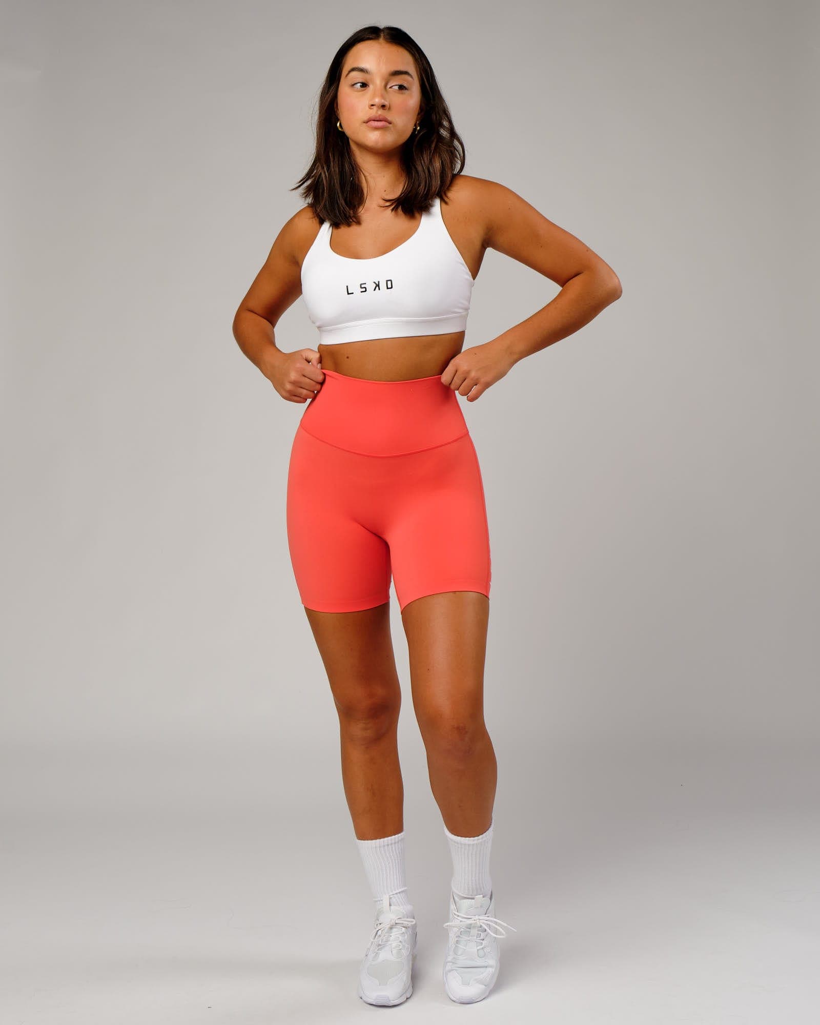 Model wearing Elixir Mid Short Tight - Fruit Punch