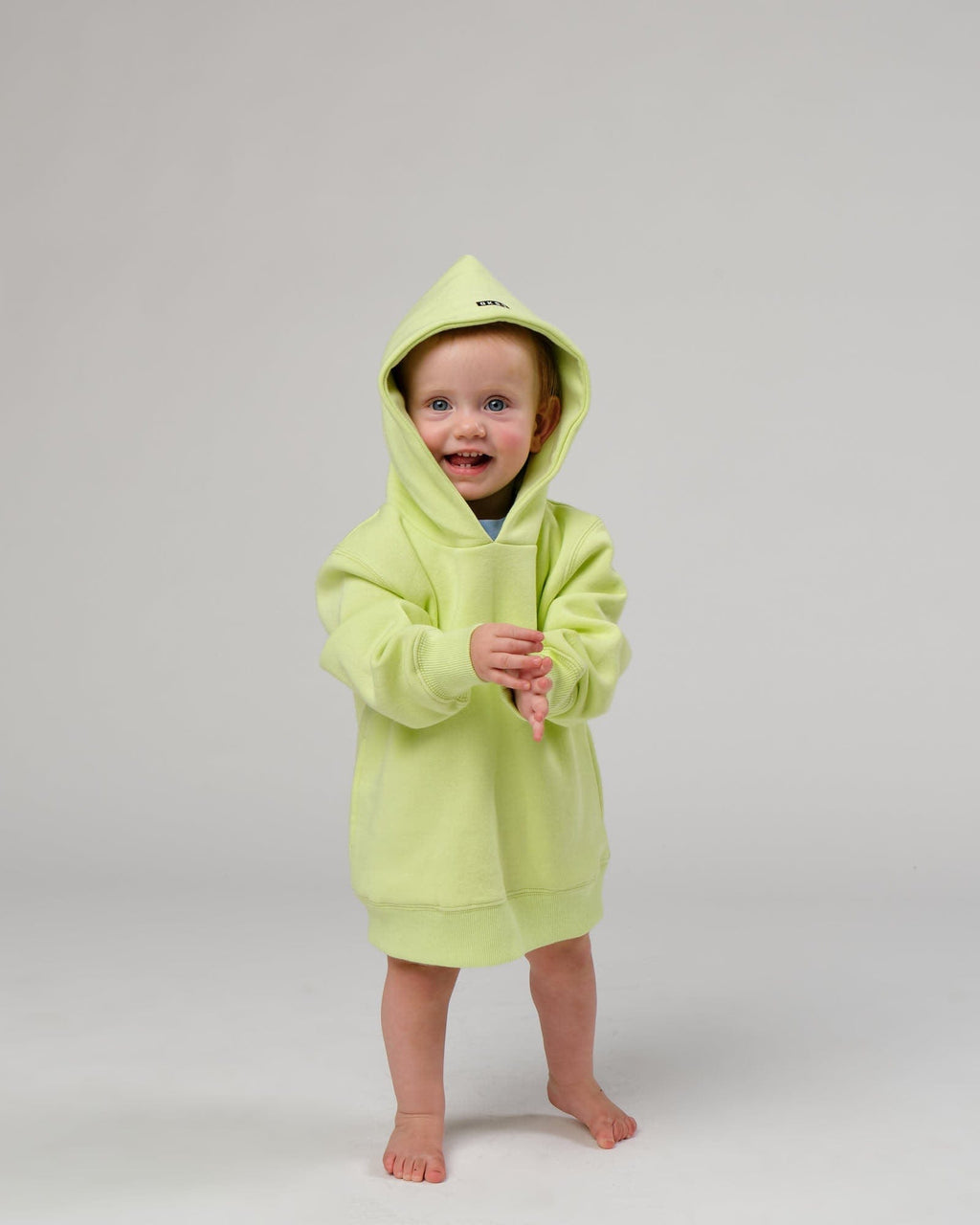 Model wearing Capsule Hoodie (00-8) - Pastel Lime