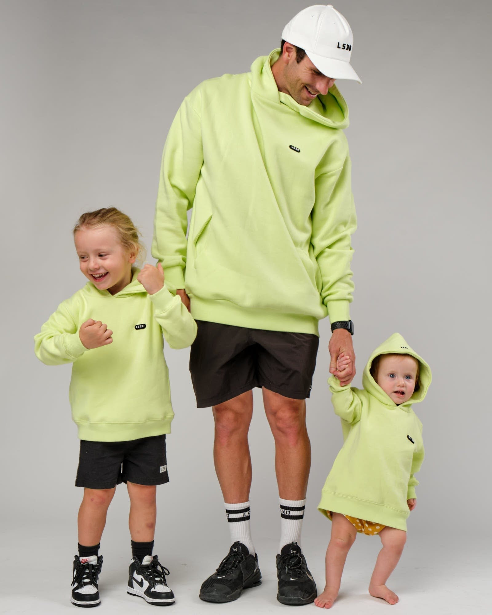 Model wearing Capsule Hoodie (00-8) - Pastel Lime