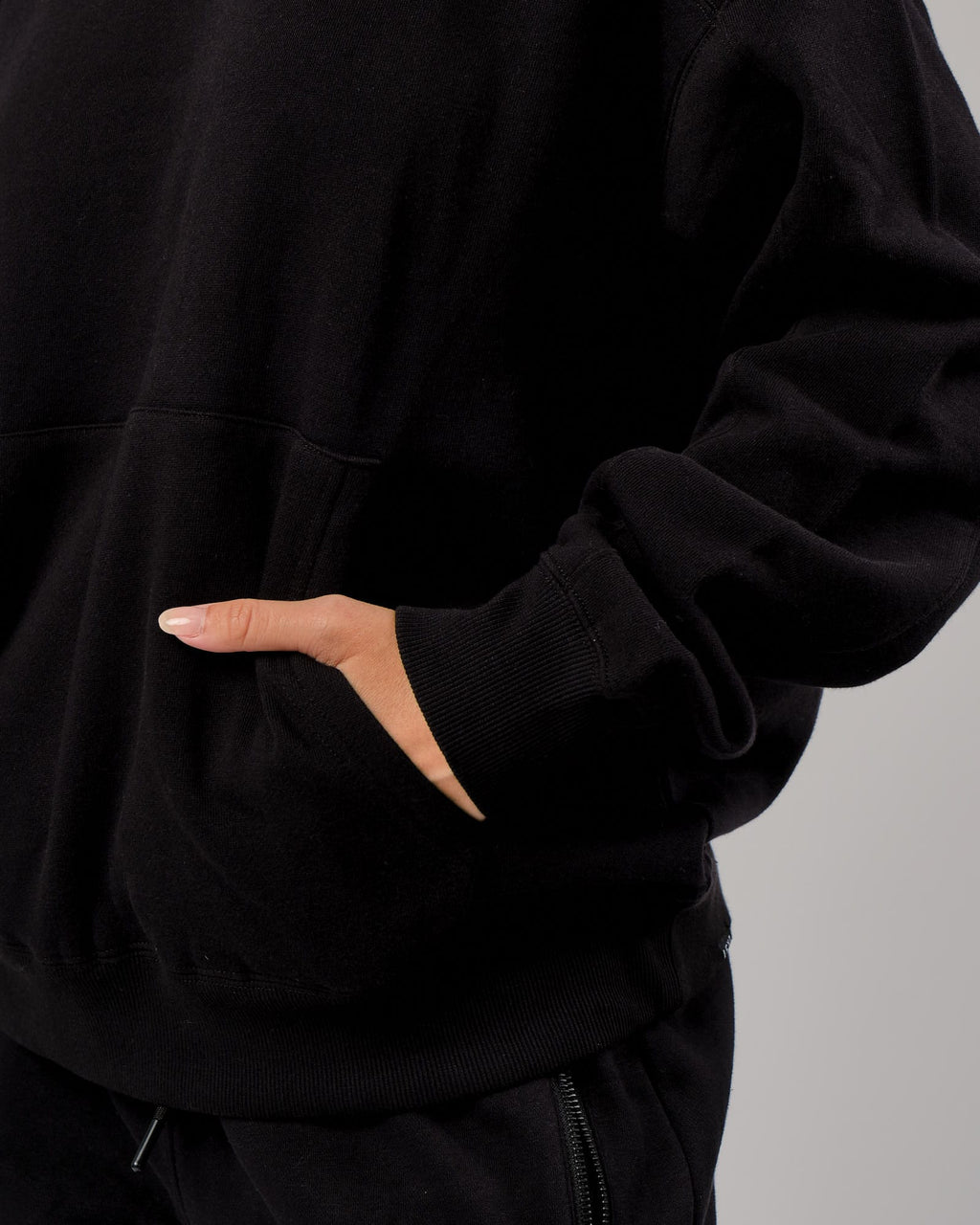 Model wearing Mode Hoodie - Black