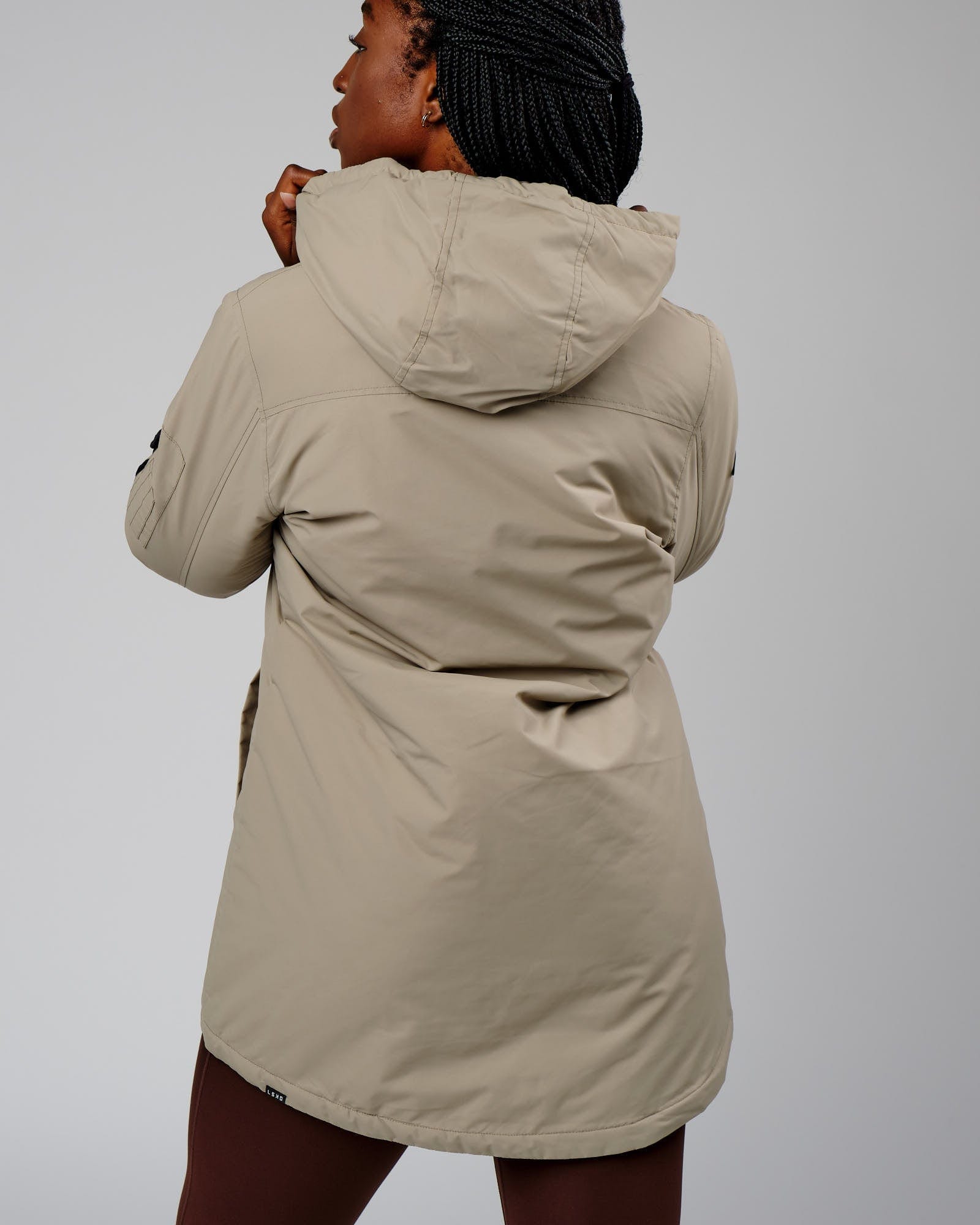 Model wearing Auxiliary Jacket - Laurel Oak