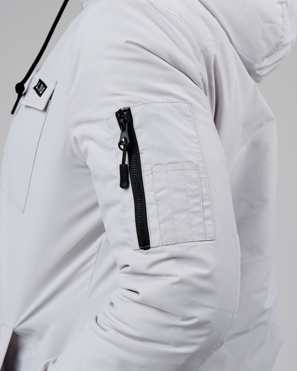 Model wearing Auxiliary Jacket - Cloud