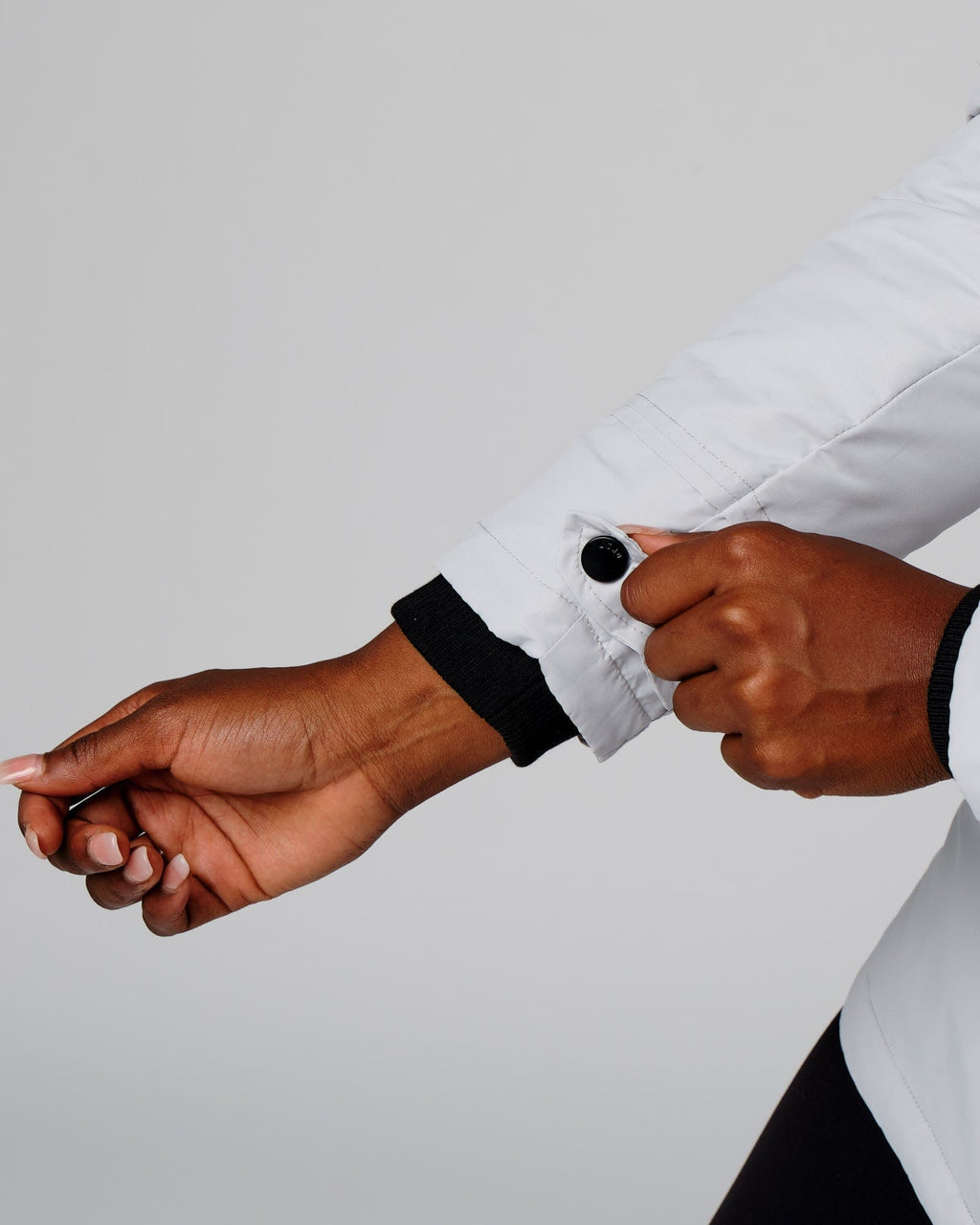 Model wearing Auxiliary Jacket - Cloud