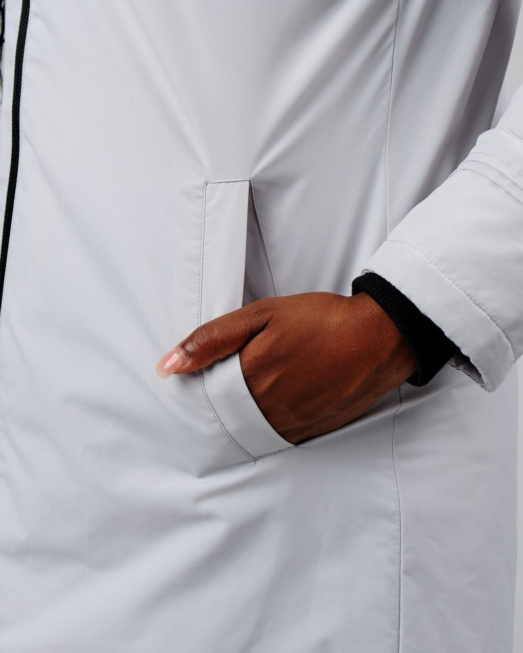 Model wearing Auxiliary Jacket - Cloud