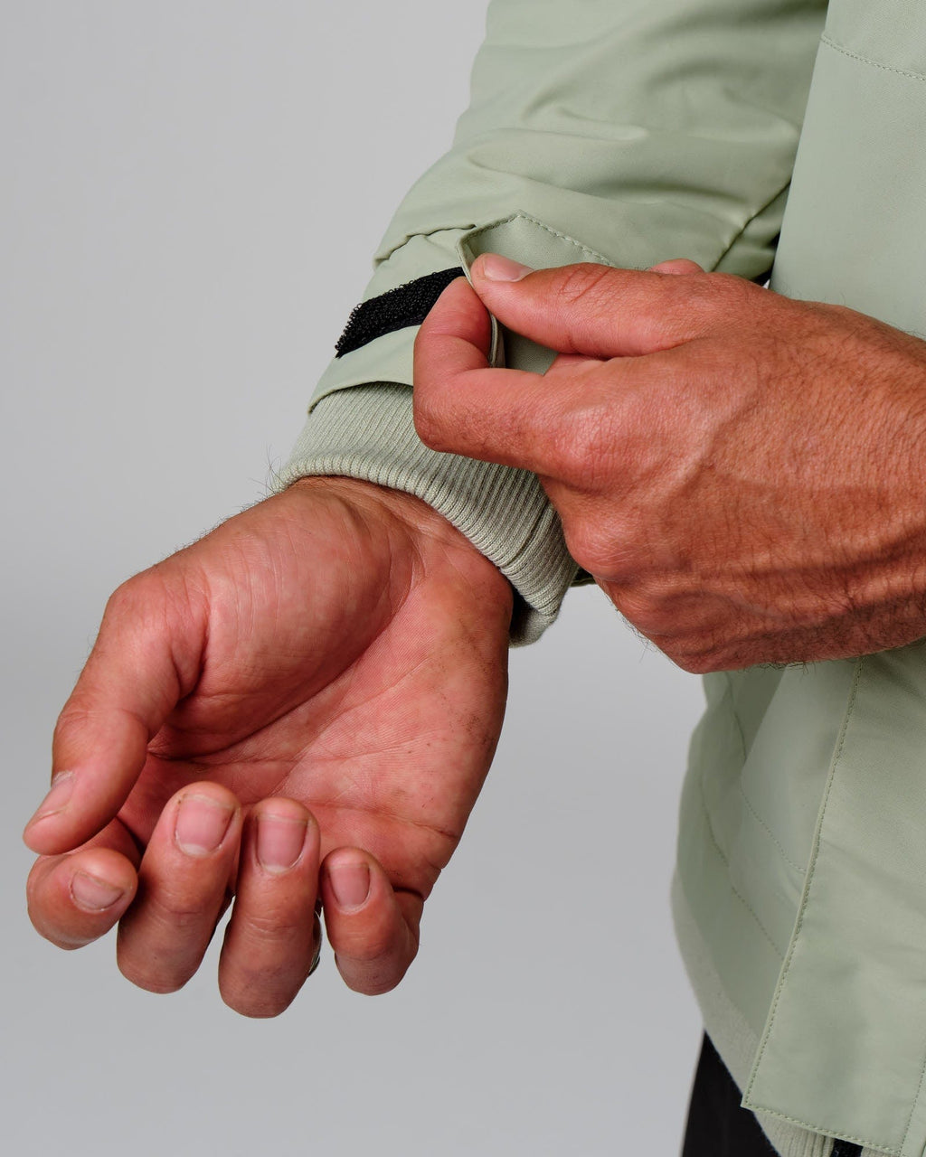 Model wearing Marshall Jacket - Desert Sage