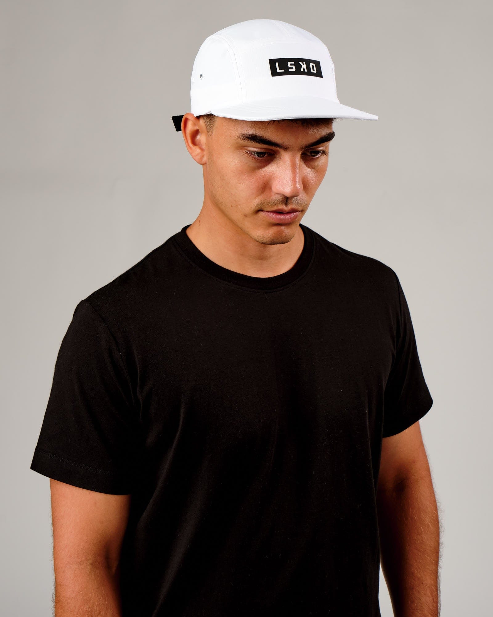 Model wearing Run Club Cap - White