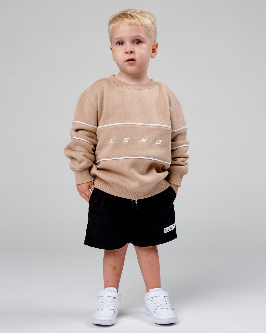 Model wearing Ascent Sweater (00-8) - Nude