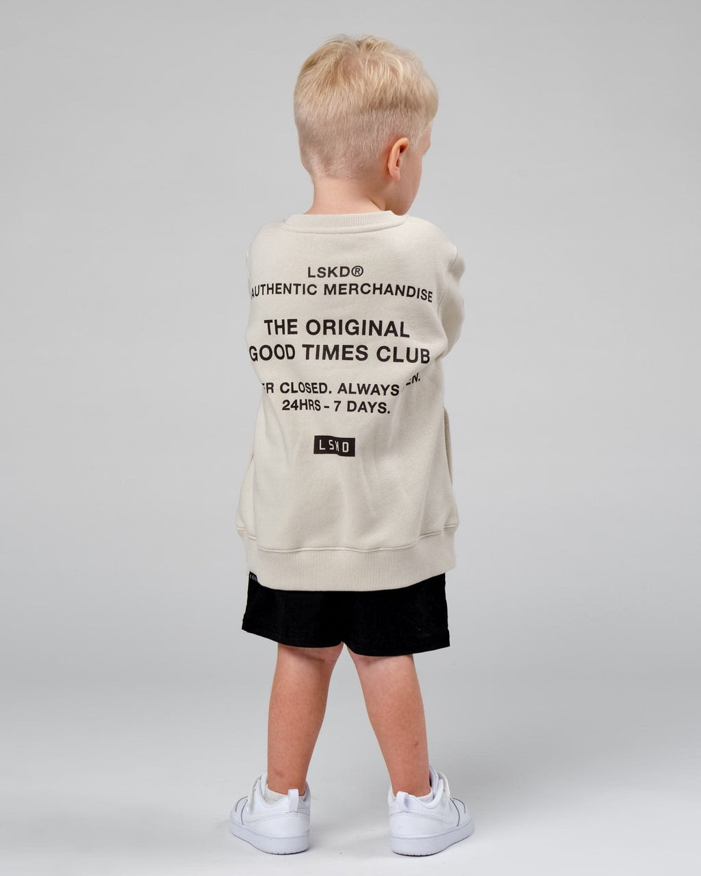 Model wearing OGTC Sweater (00-8) - Bone