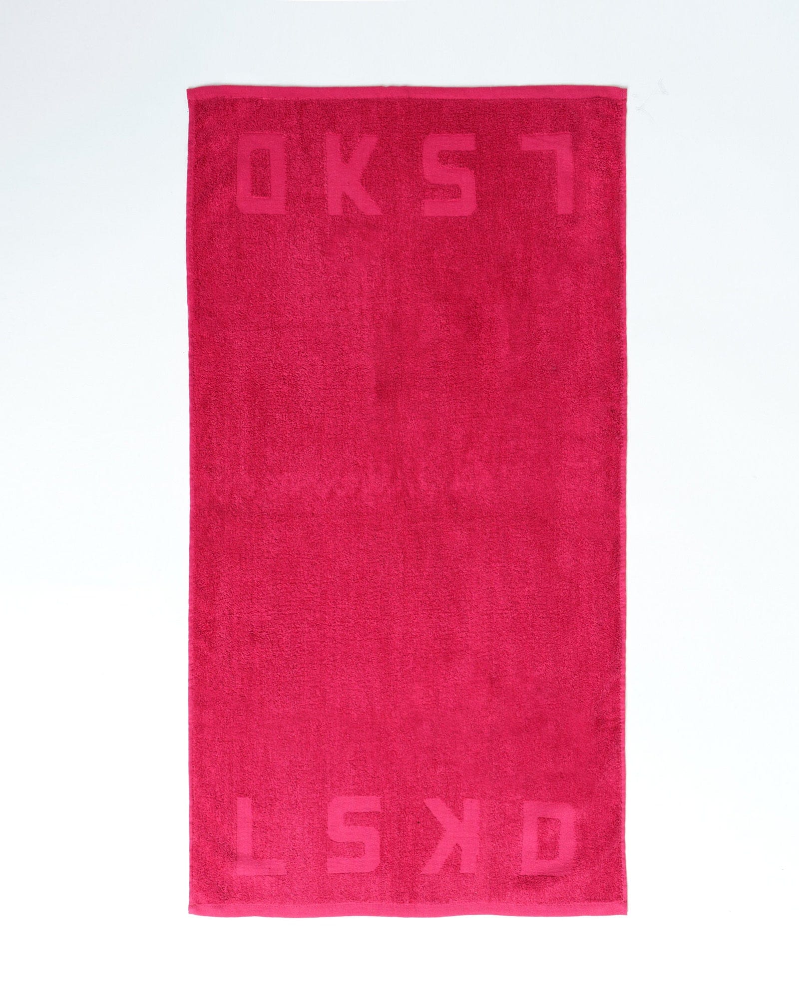 Model wearing Layer Towel - Rose Pink