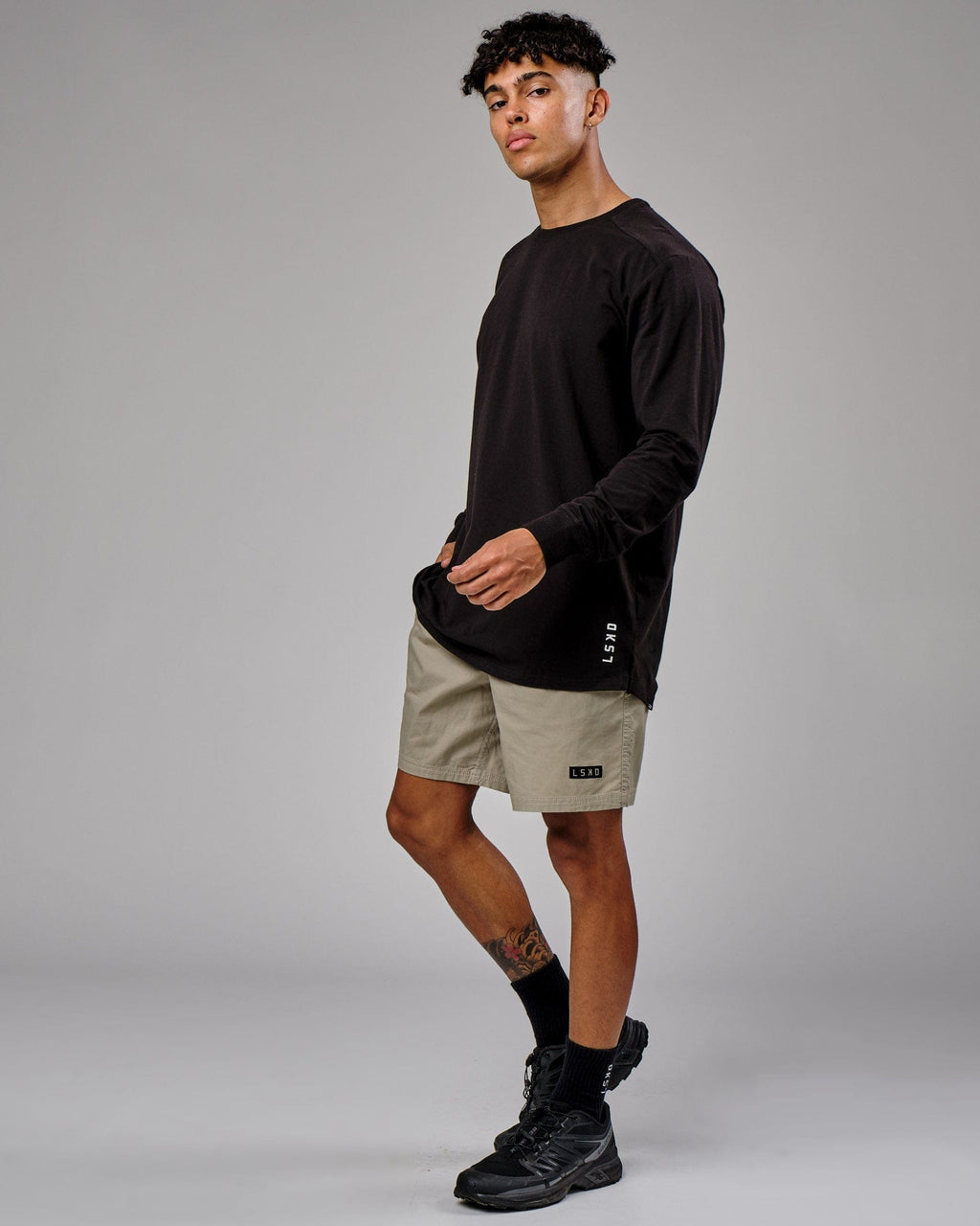 Model wearing Daily Short - Laurel Oak