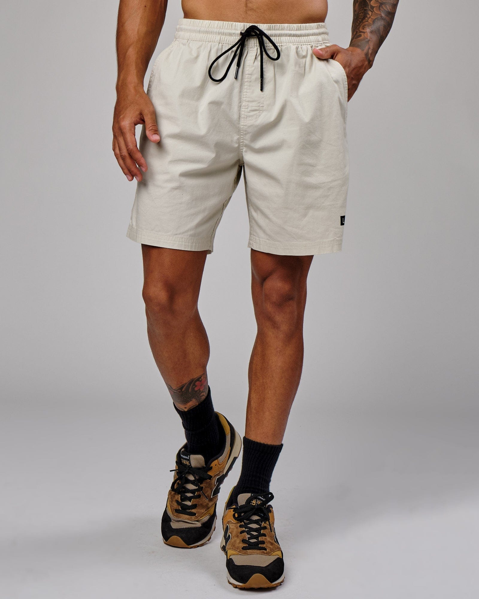 Model wearing Daily Short - Bone