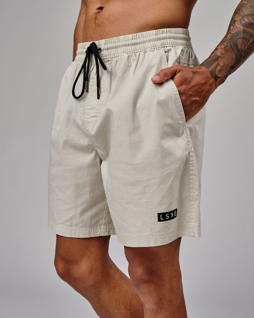 Model wearing Daily Short - Bone