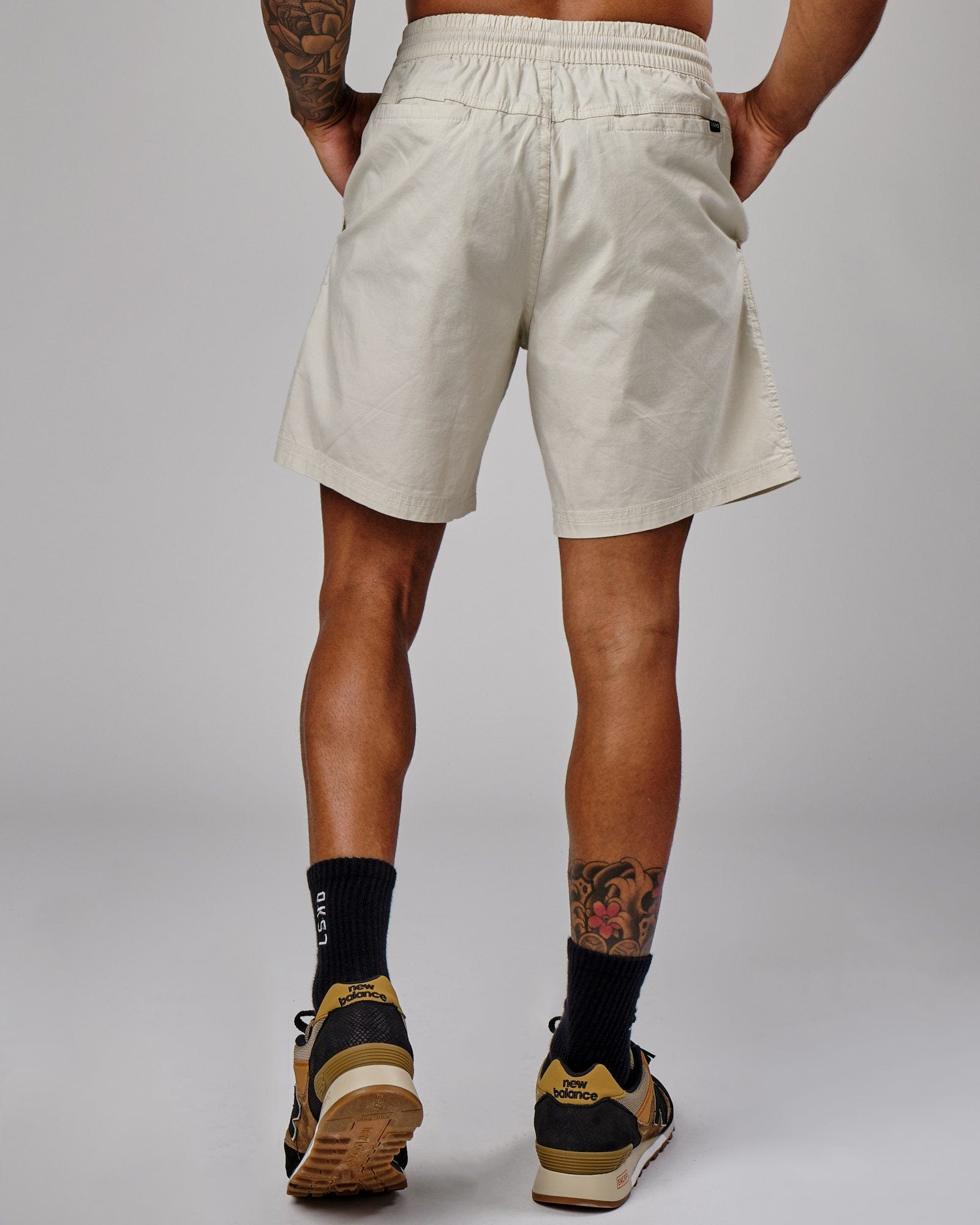 Model wearing Daily Short - Bone