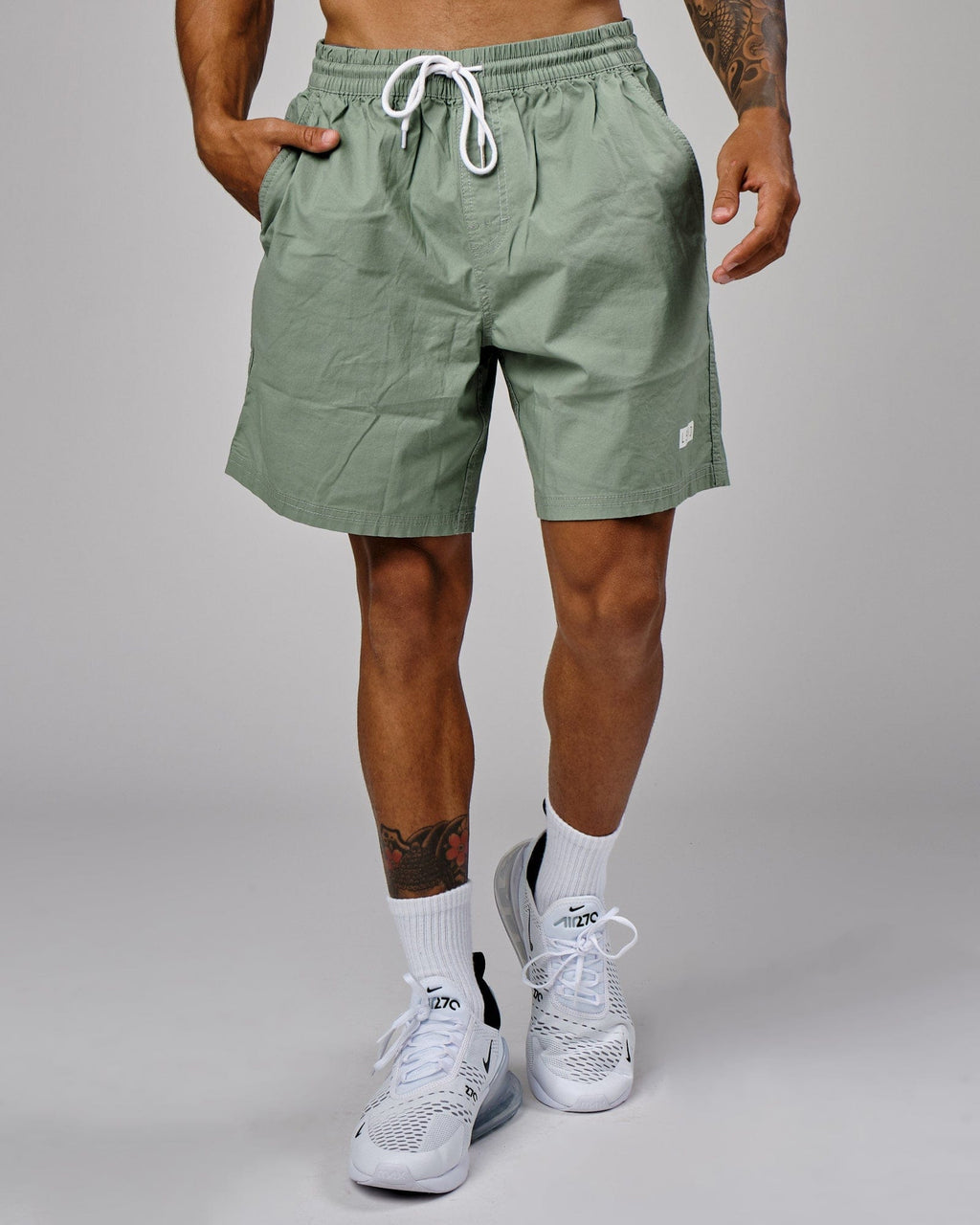 Model wearing Daily Short - Sea Spray