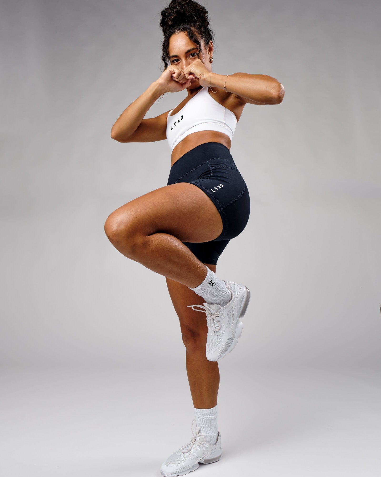 Model wearing Rep X-Short Tight - Navy