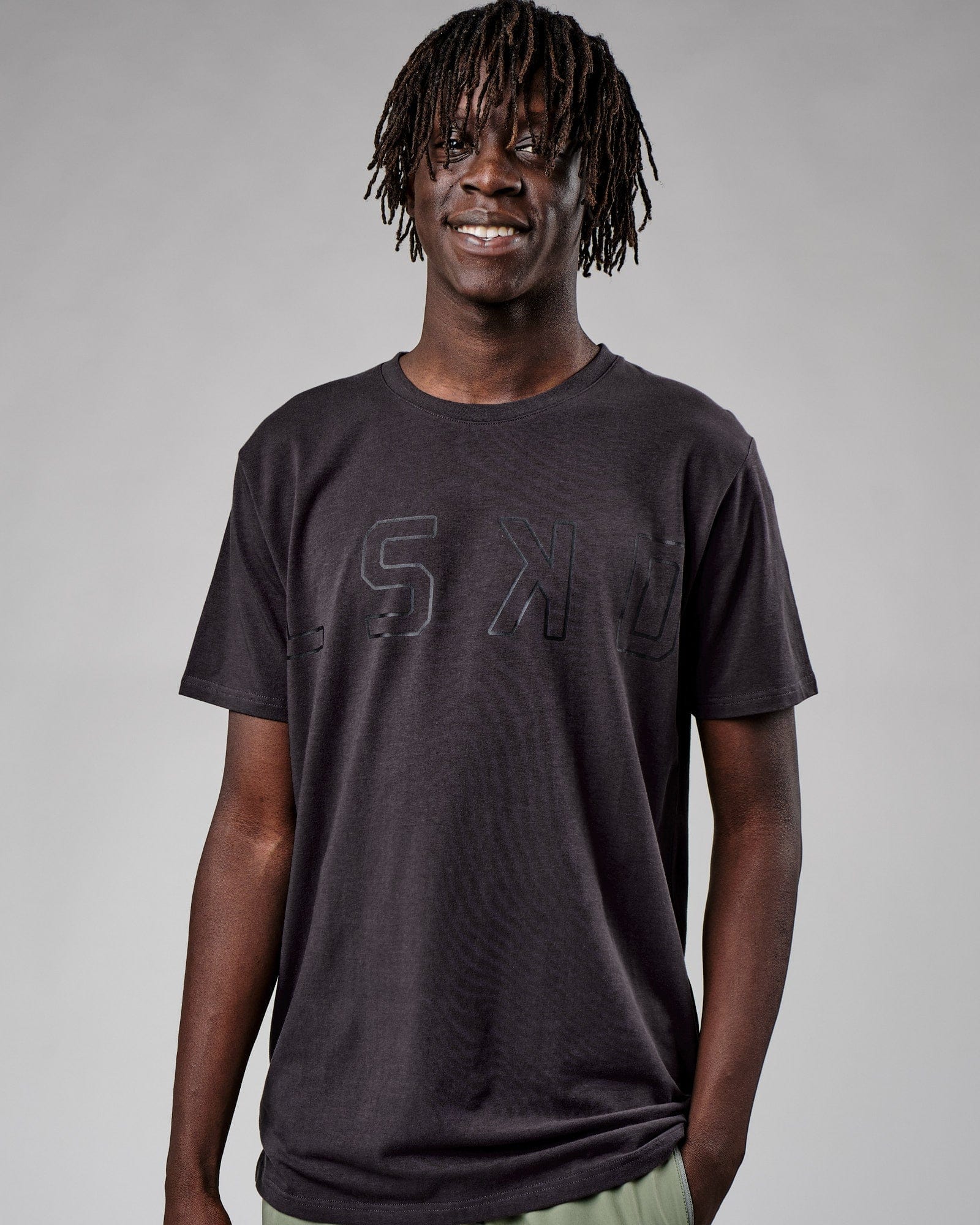 Model wearing Expand FLXCotton Tee - Phantom