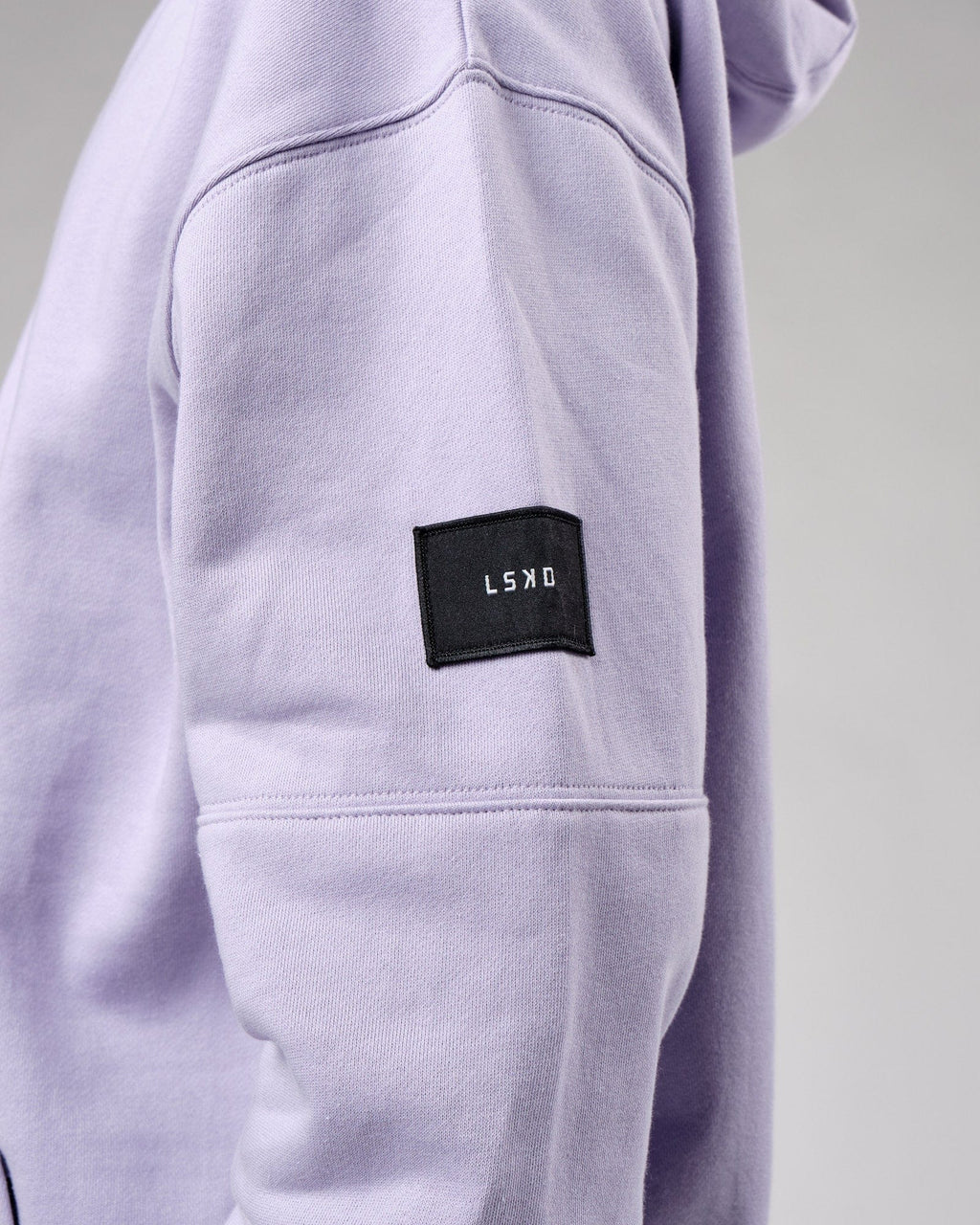 Model wearing Upfield Hoodie Oversize - Cosmic Sky