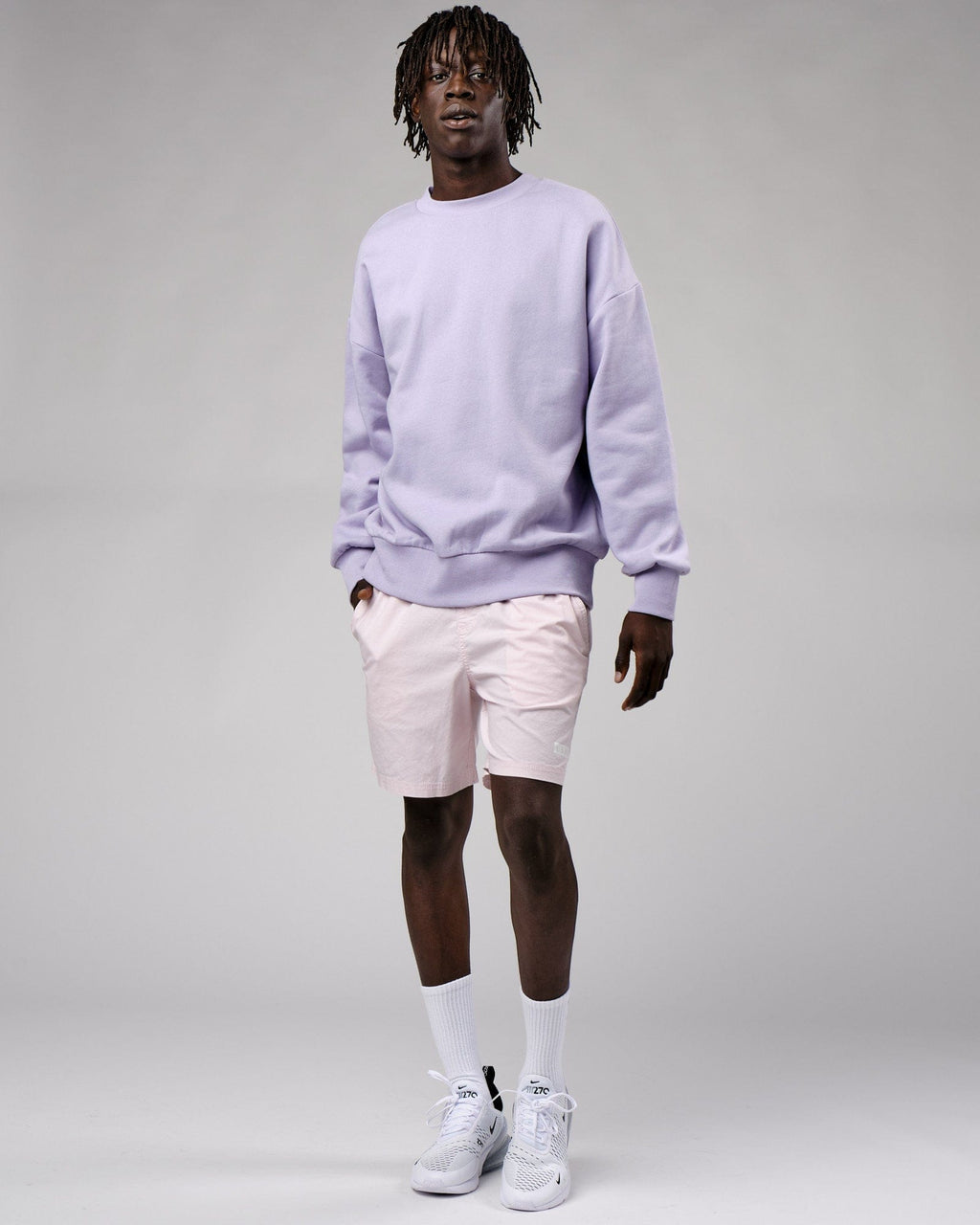 Model wearing OGTC Sweater Oversize - Cosmic Sky