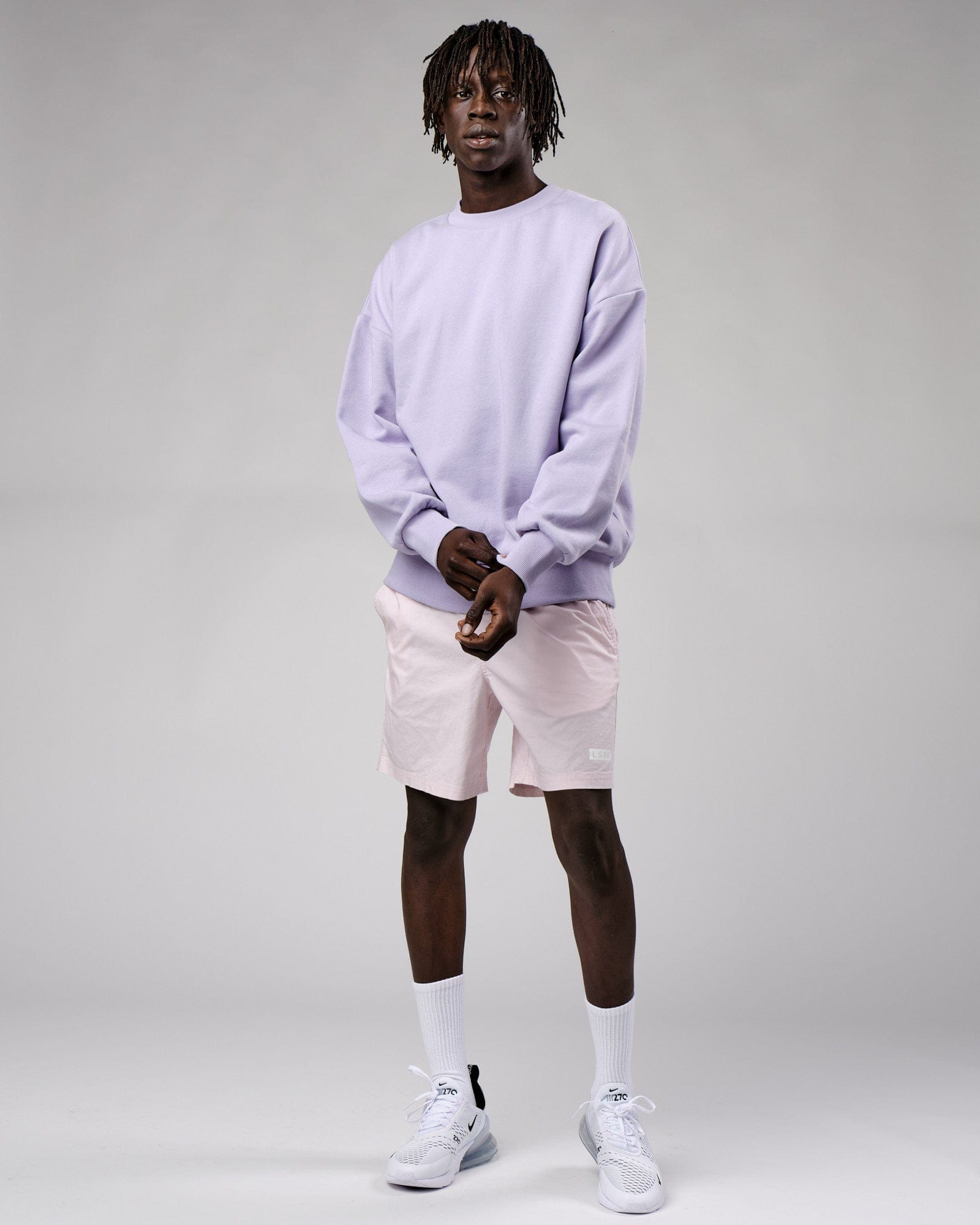 Model wearing OGTC Sweater Oversize - Cosmic Sky