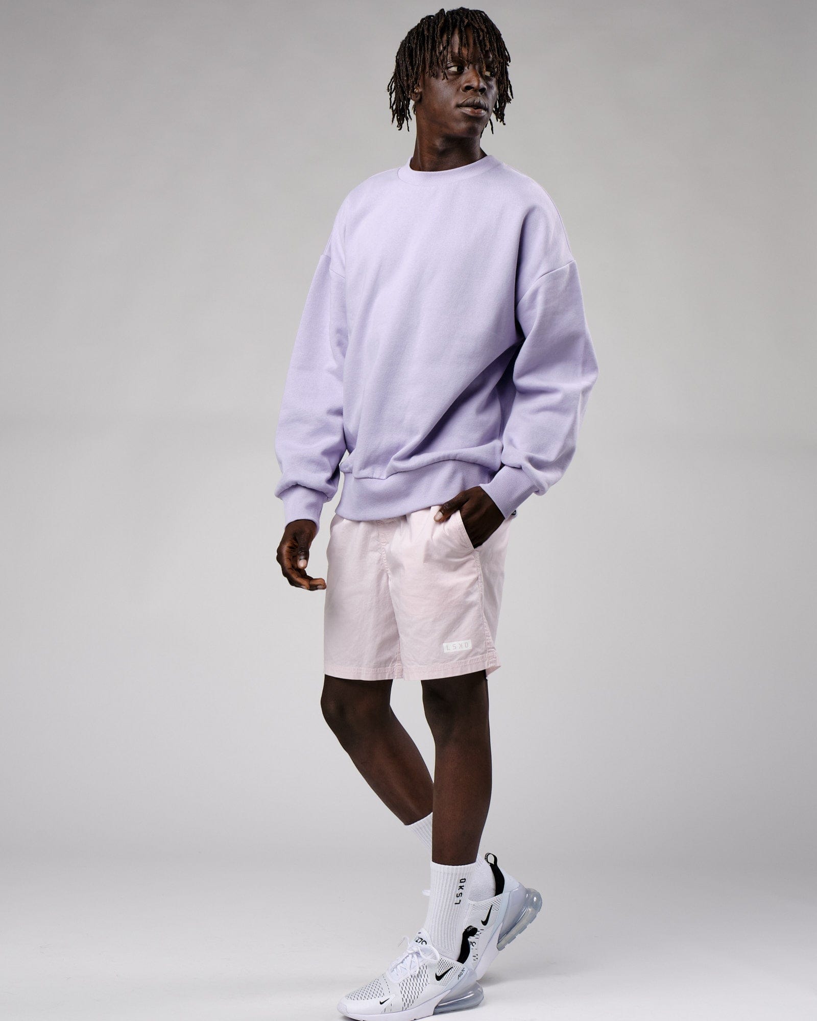 Model wearing OGTC Sweater Oversize - Cosmic Sky