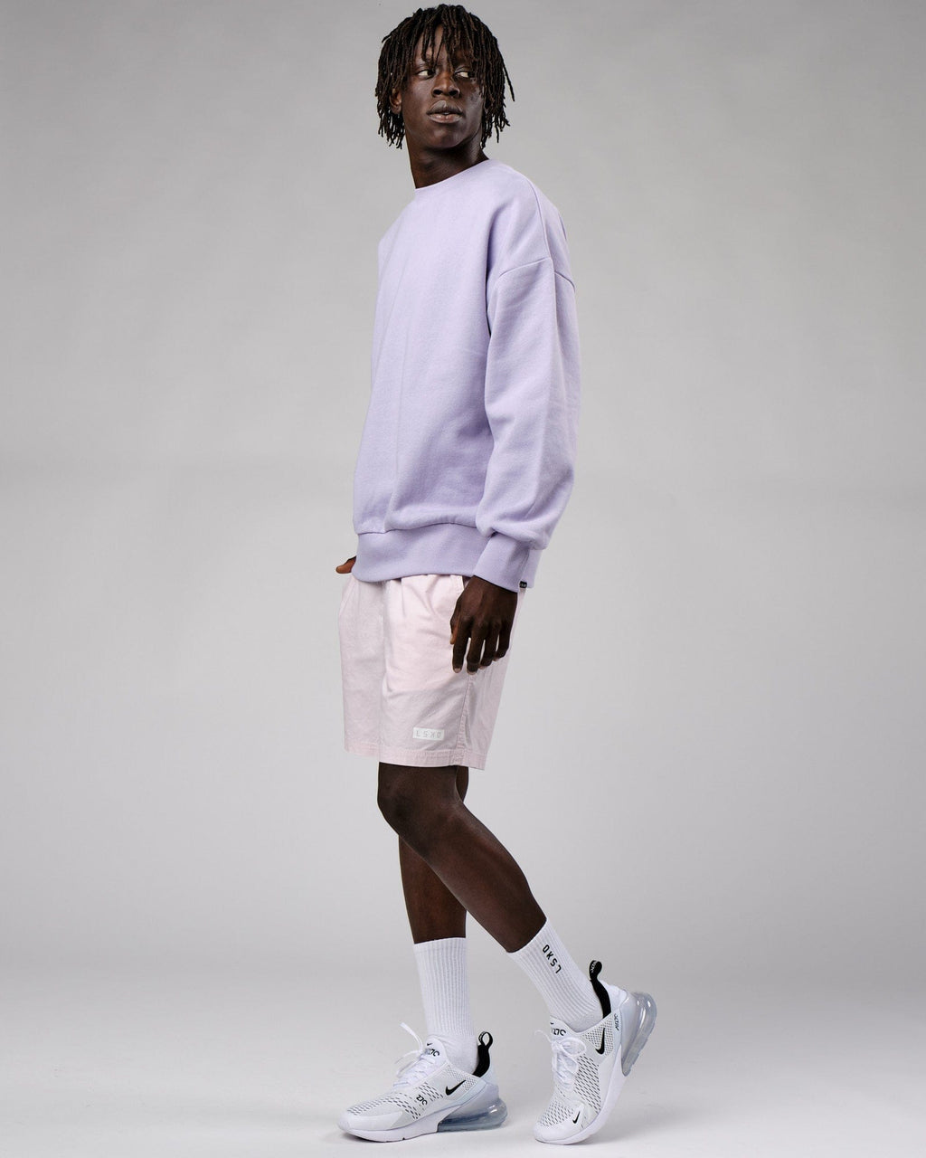 Model wearing OGTC Sweater Oversize - Cosmic Sky