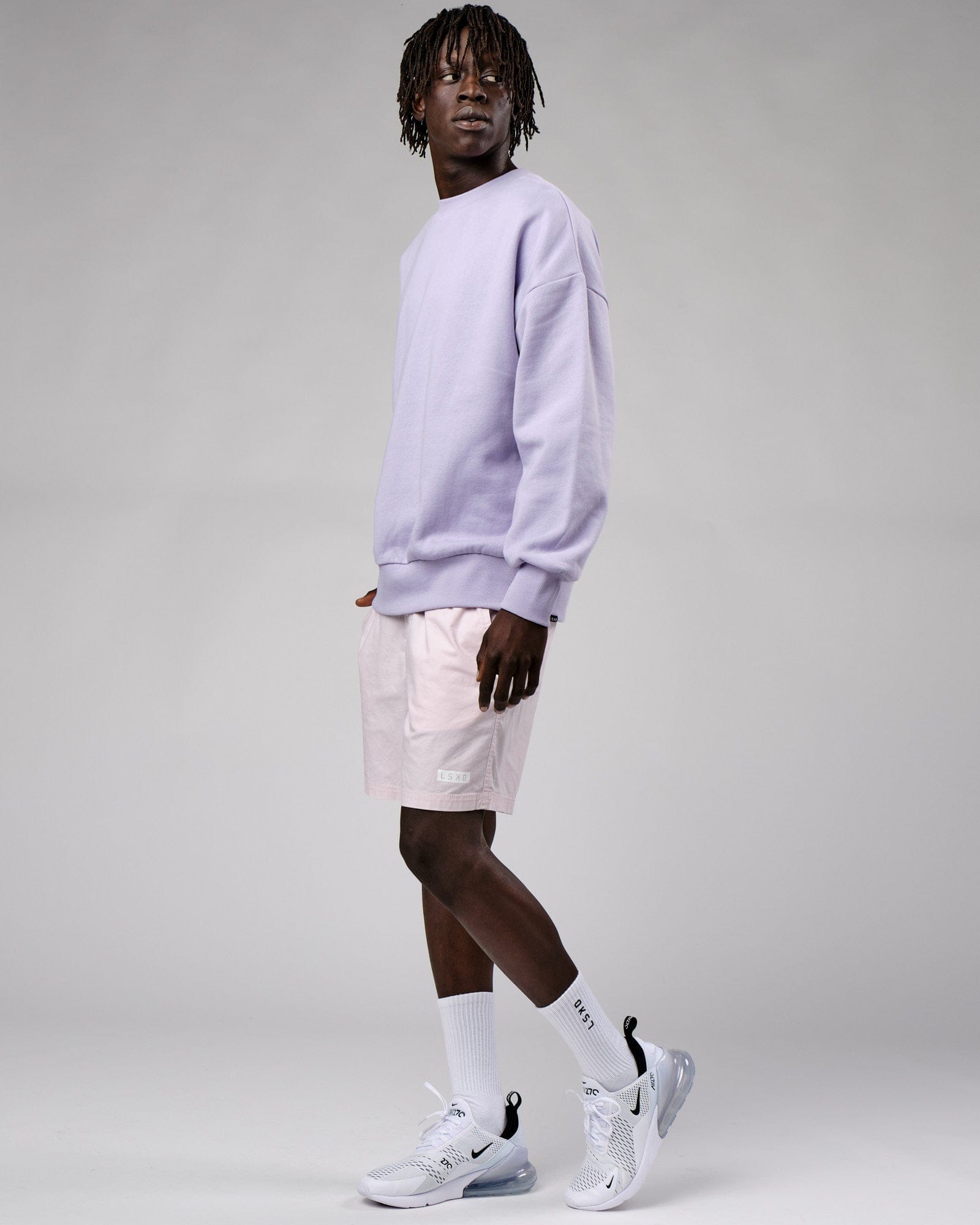 Model wearing OGTC Sweater Oversize - Cosmic Sky