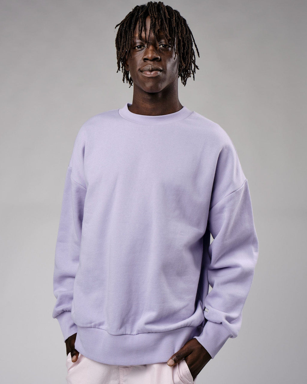 Model wearing OGTC Sweater Oversize - Cosmic Sky