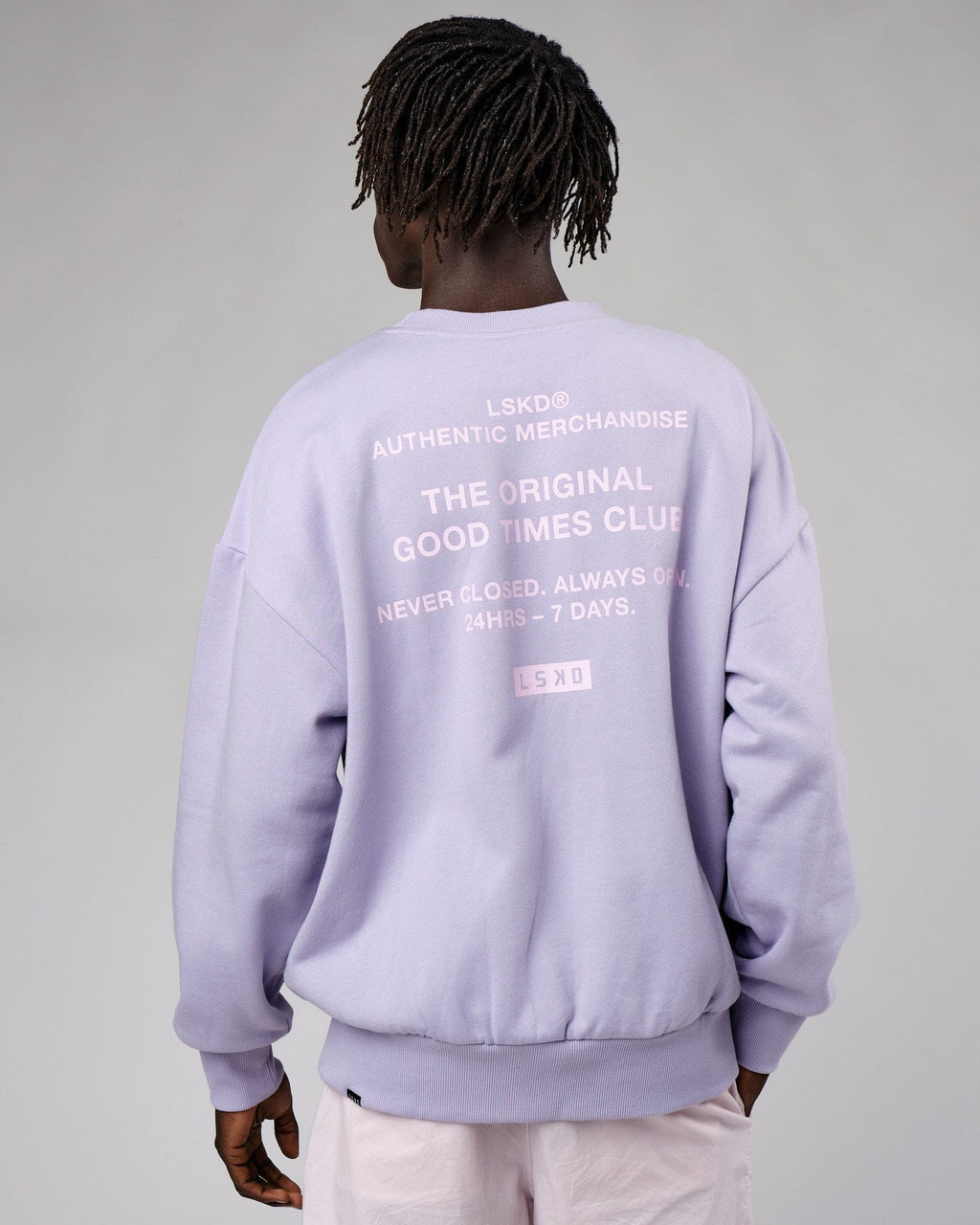 Model wearing OGTC Sweater Oversize - Cosmic Sky