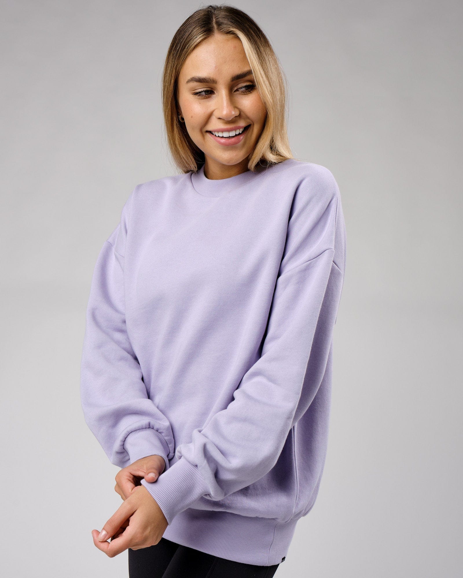 Model wearing Unisex OGTC Sweater Oversize - Cosmic Sky