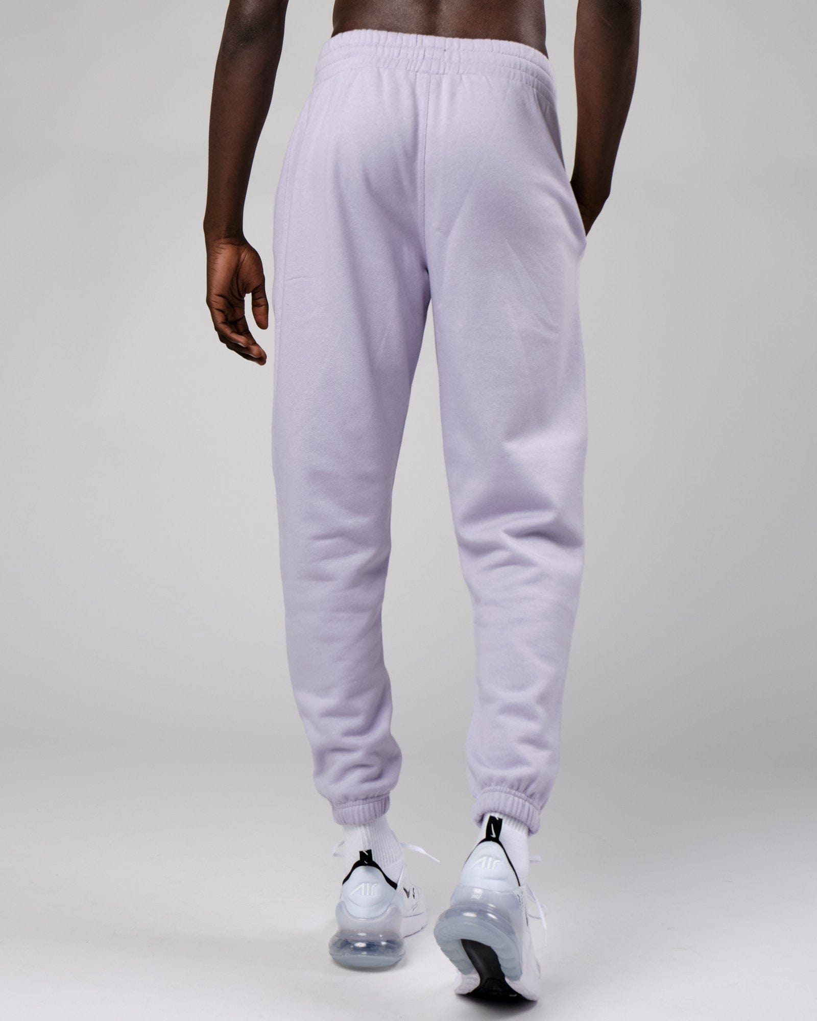 Model wearing Cornerstone Track Pant Oversize - Cosmic Sky