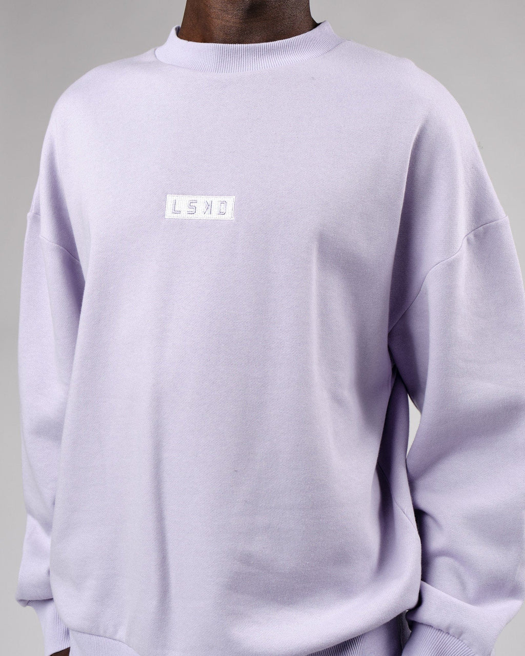 Model wearing Cornerstone Sweater Oversize - Cosmic Sky