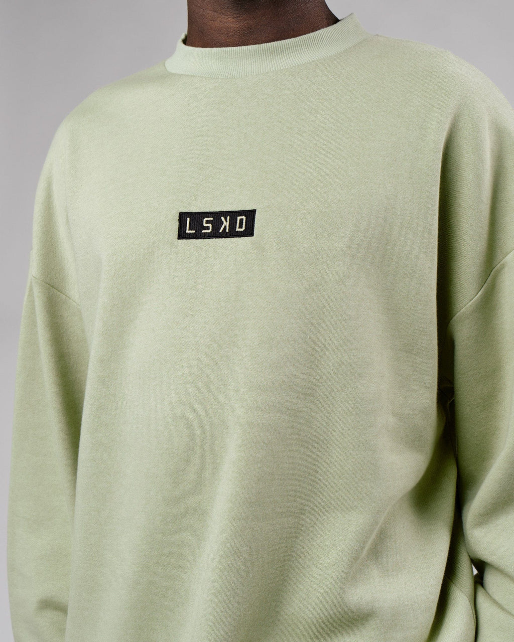 Model wearing Cornerstone Sweater Oversize - Desert Sage