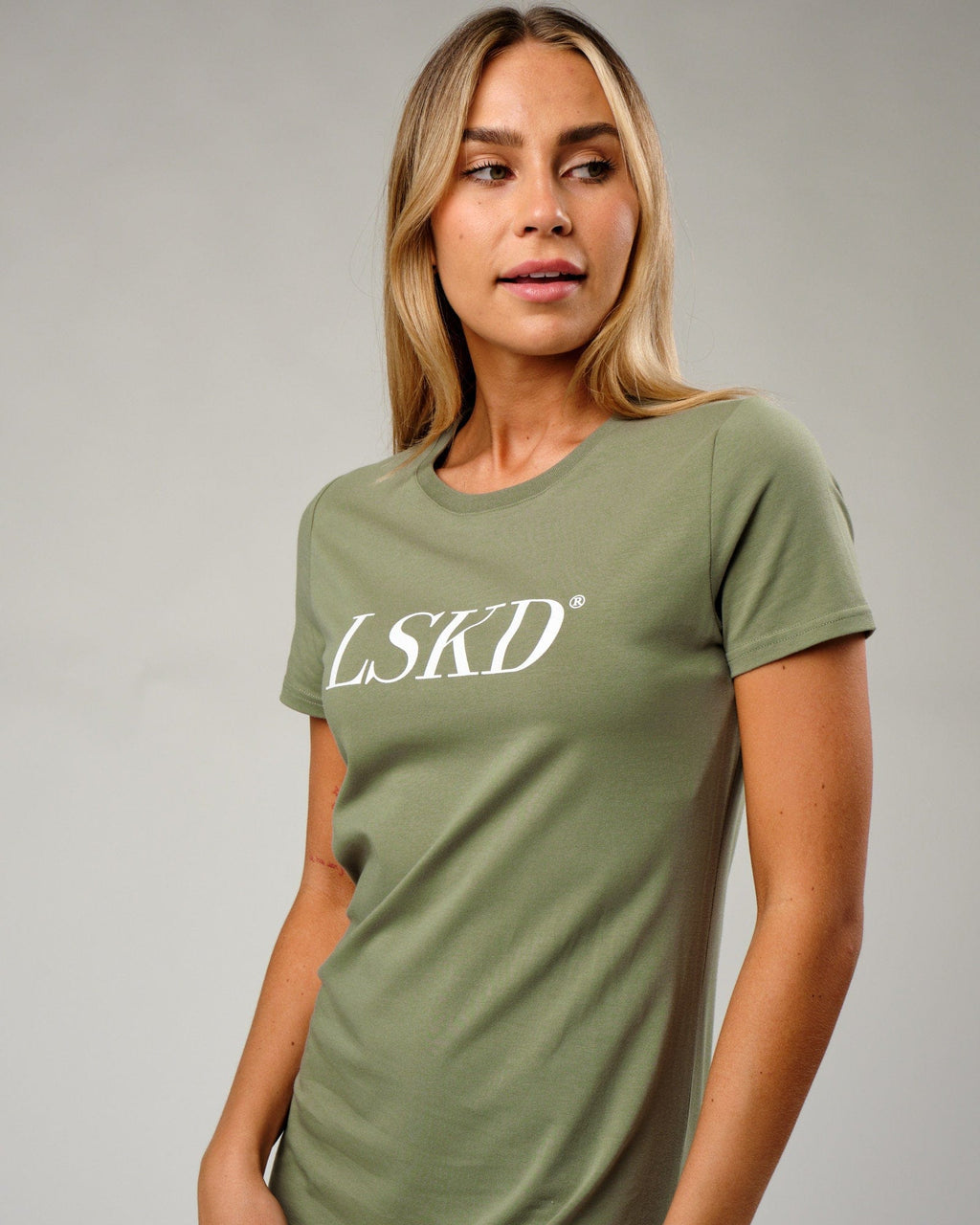 Model wearing IT Tee Dress - Sea Spray