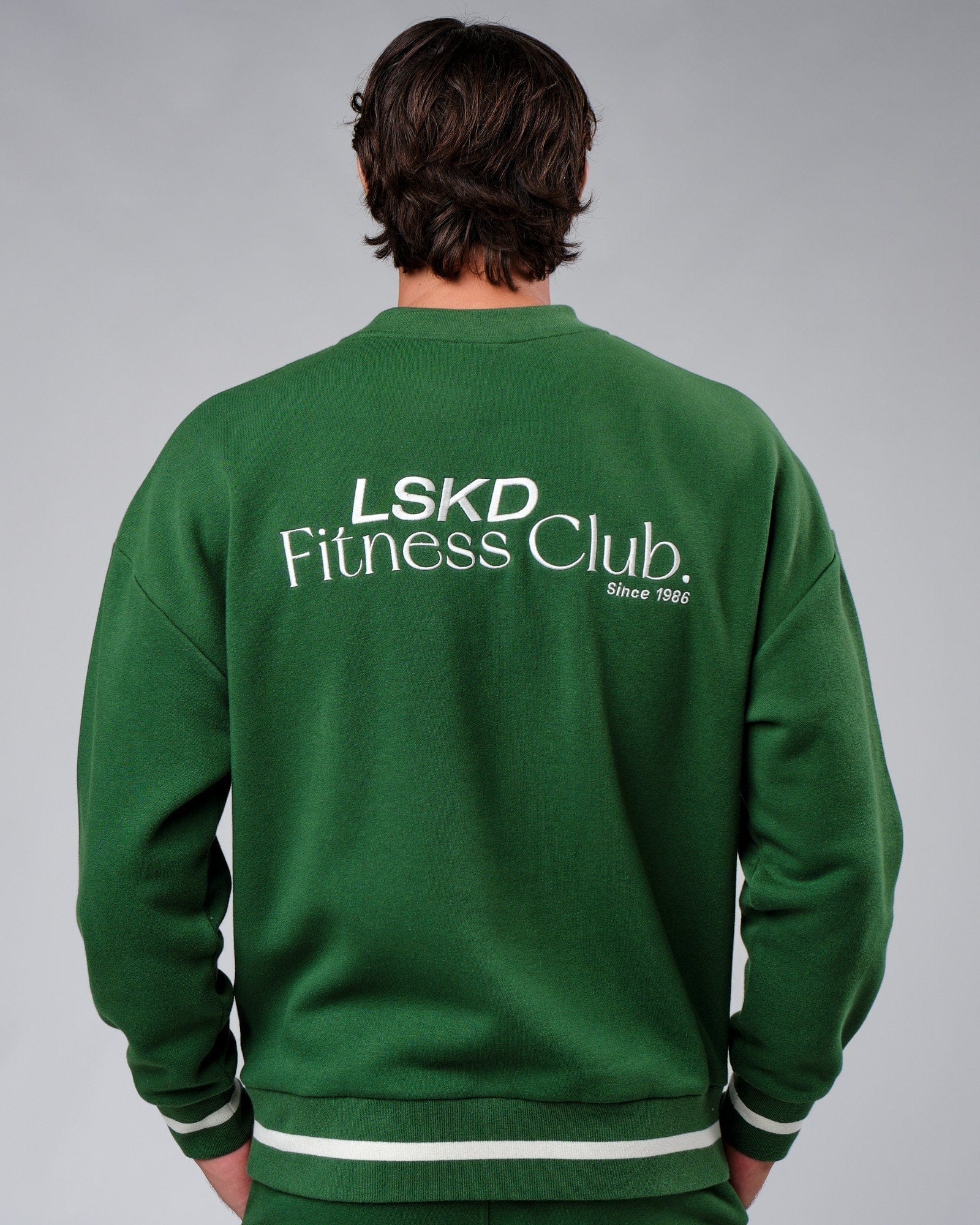 Model wearing Clubhouse Sweater Oversize - Eden Green