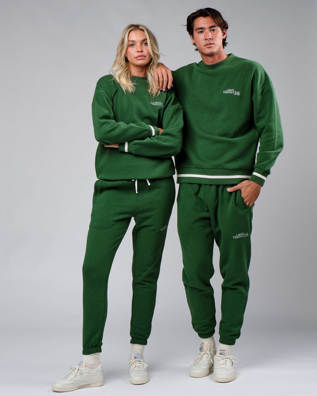 Model wearing Unisex Clubhouse Track Pant - Eden Green