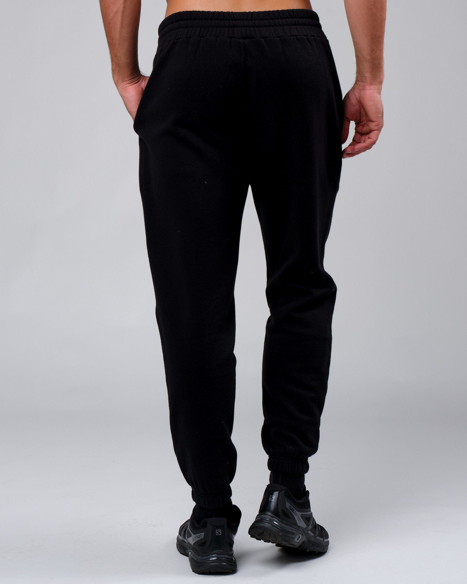 Model wearing Clubhouse Track Pant - Black