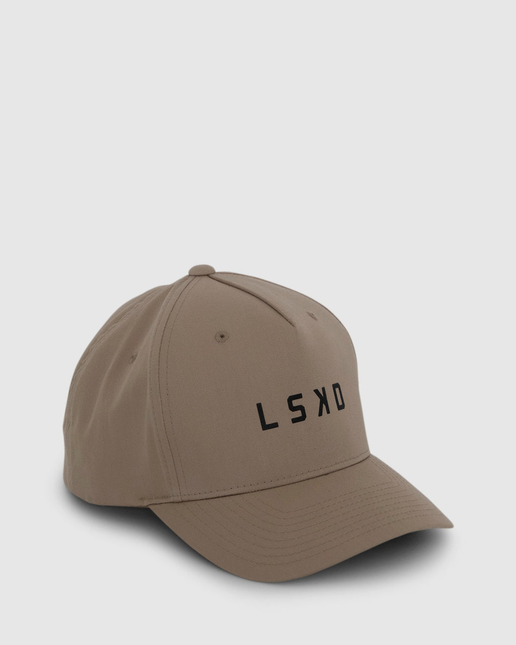 Model wearing Structure Cap - Khaki