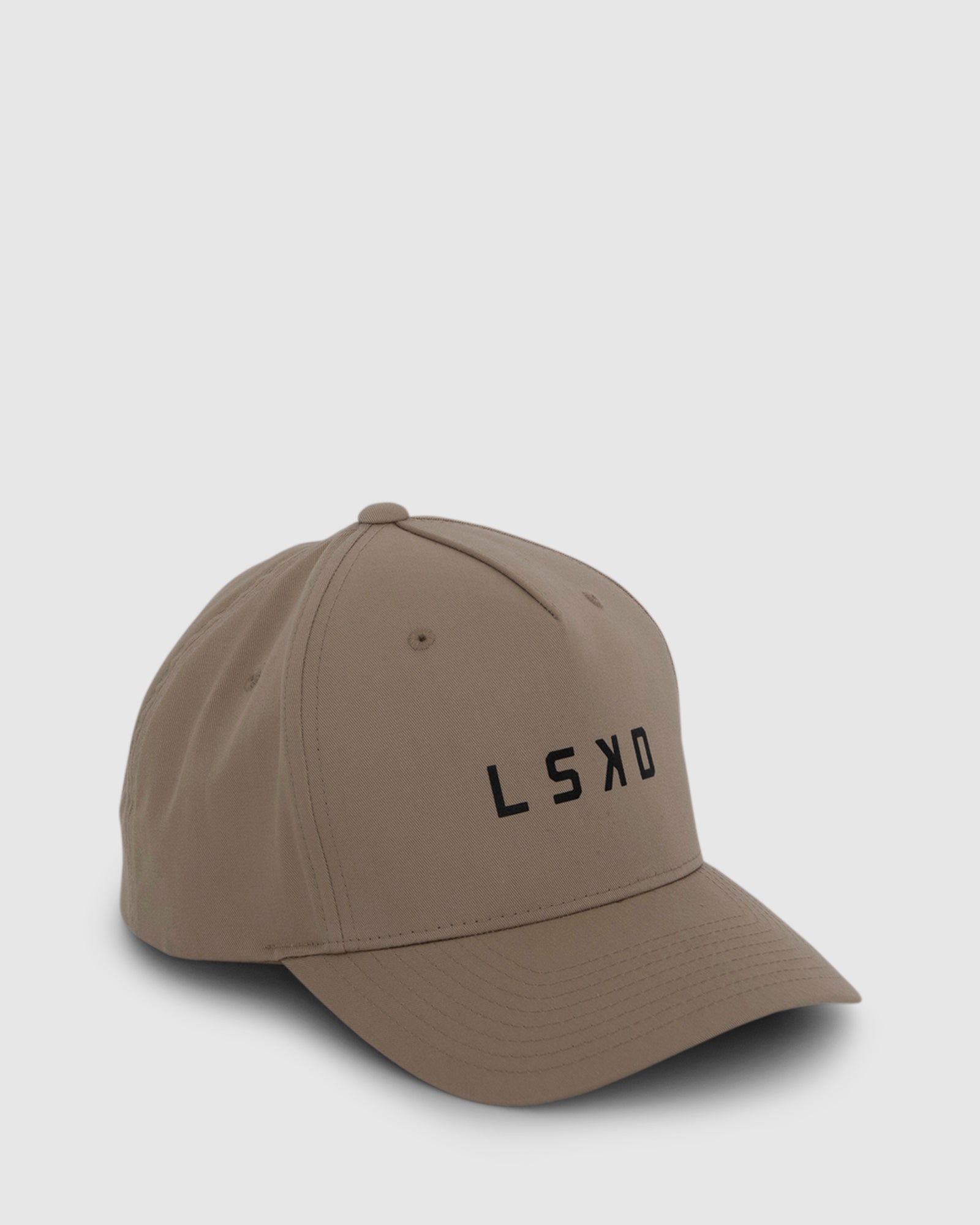 Model wearing Structure Cap - Khaki