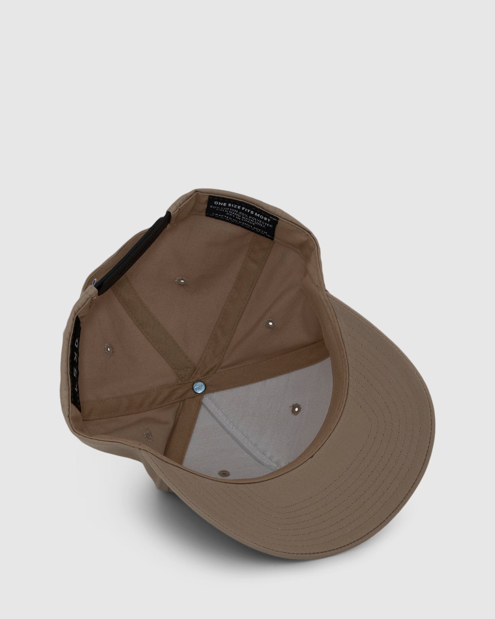 Model wearing Structure Cap - Khaki
