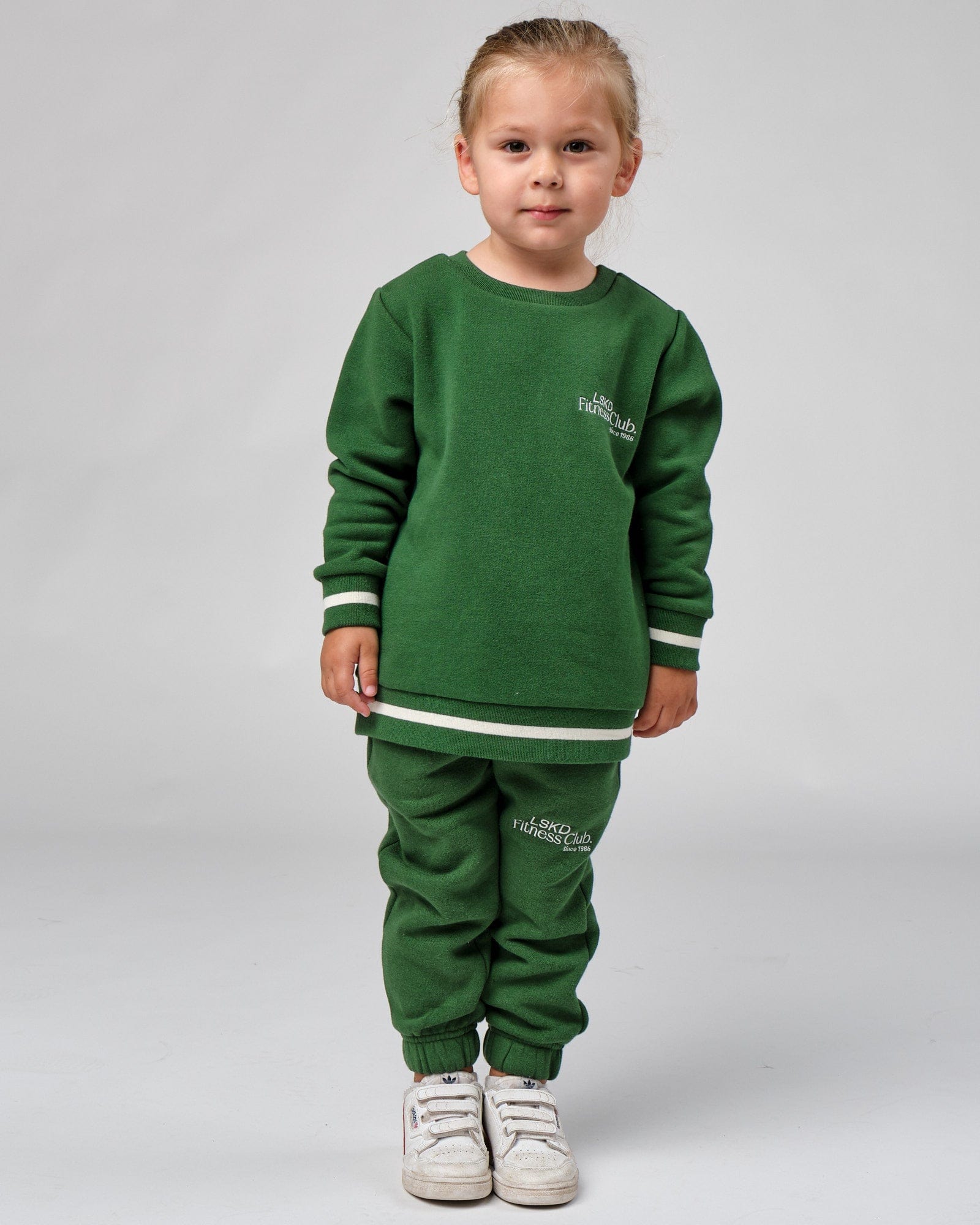 Model wearing Clubhouse Sweater (00-8) - Eden Green