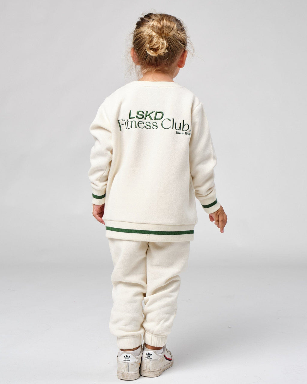 Model wearing Clubhouse Track Pant (00-8) - Cream