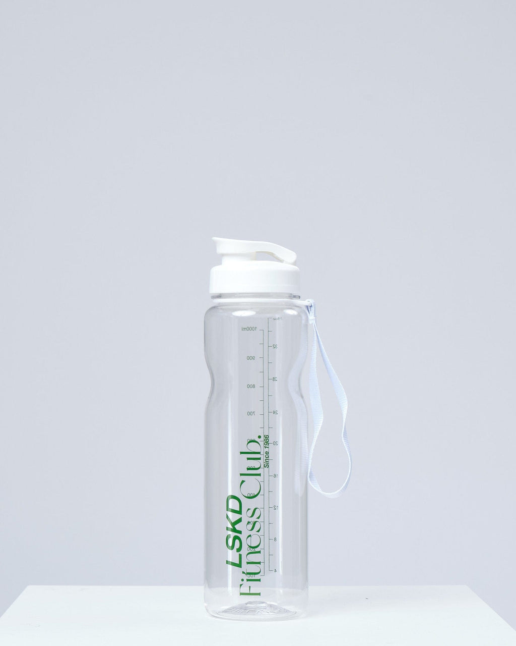 Model wearing Clubhouse 1L Bottle - Clear-White