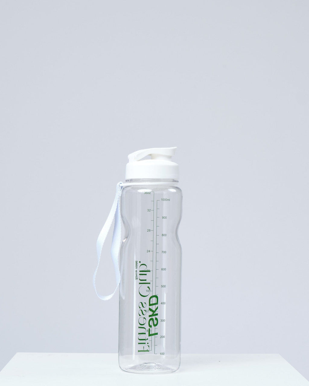 Model wearing Clubhouse 1L Bottle - Clear-White