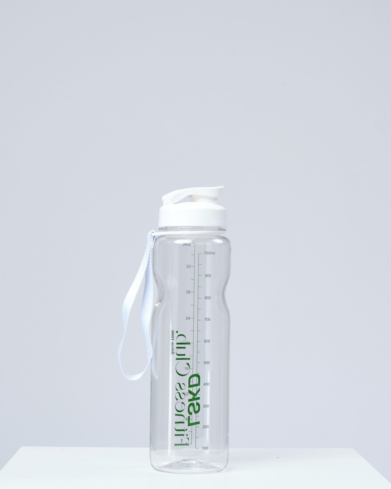 Model wearing Clubhouse 1L Bottle - Clear-White