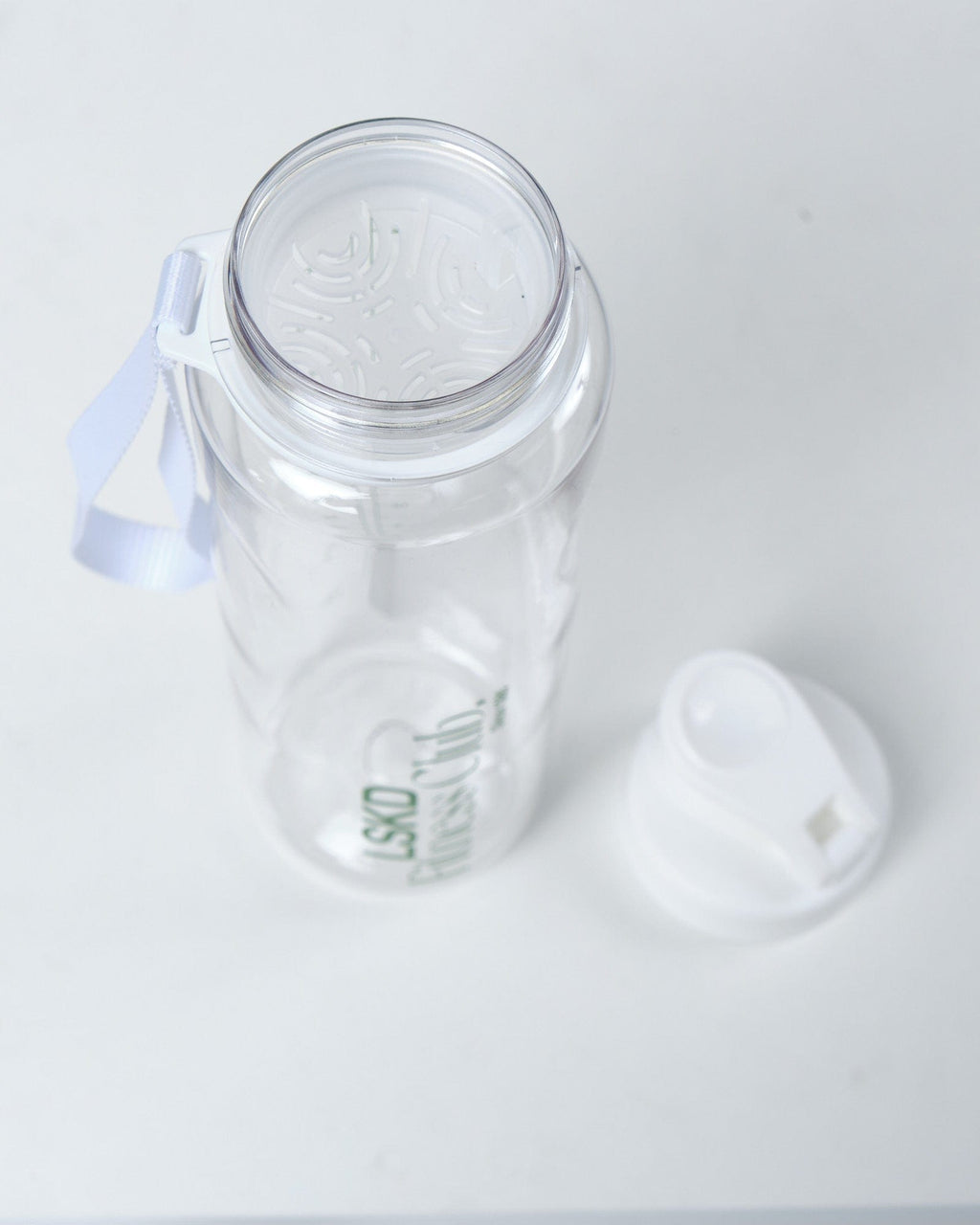 Model wearing Clubhouse 1L Bottle - Clear-White