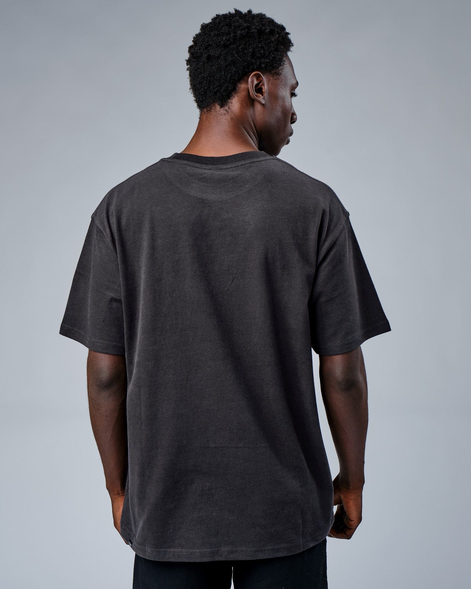 Model wearing Circa 2003 Heavyweight Vintage Fit Tee - Phantom